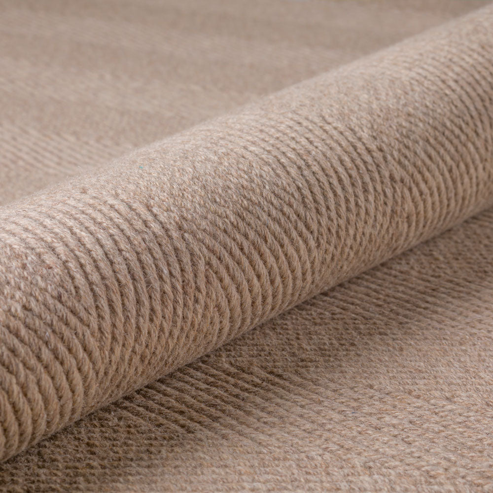 Monaco Herringbone Wool Rug Putty 2'3"X7'6" by Homeportonline
