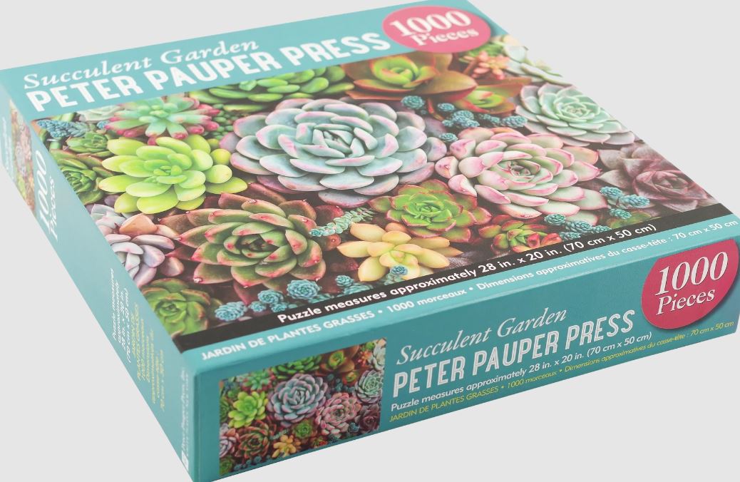 Puzzle 1000 Piece Succulent Garden by Homeportonline