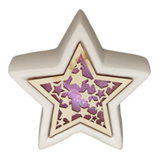 Color Changing Dolomite & Wood Decor - Star