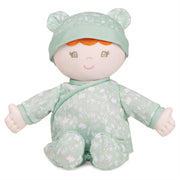Plush Baby Doll Sustainable Daphnie Dressed In A Green Onesie by Homeportonline