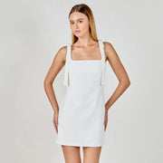 Endless Rose Bow Tie Scoop Neck Mini Dress
