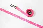 Sale!Dog Leash - Belly Rubs Pink
