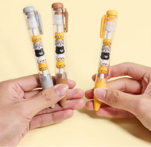 Gel Pen Retractable Cat Stack (Sold Individually) by Homeportonline