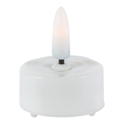 4-Piece Plastic LED Tealight Set with Bullet Flame
