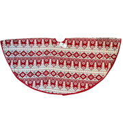 Christmas Sweater Pattern Tree Skirt