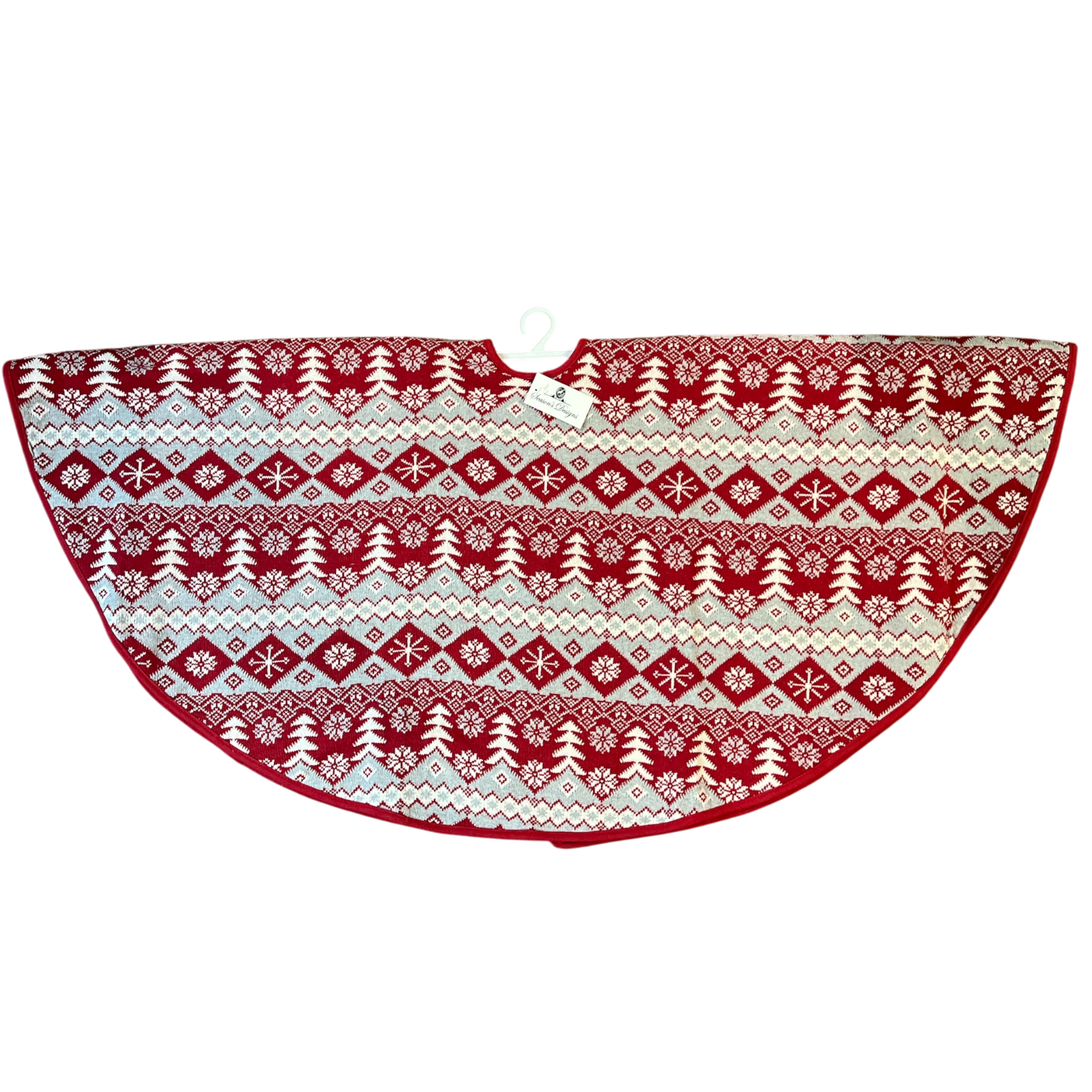 Christmas Sweater Pattern Tree Skirt