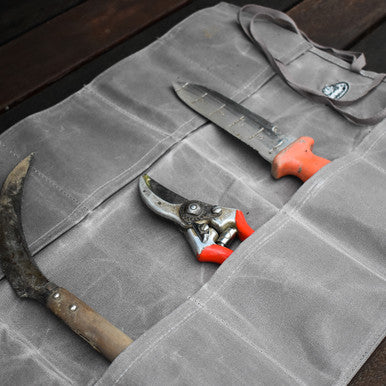 Esschert Design Waxed Canvas Roll Up Pouch