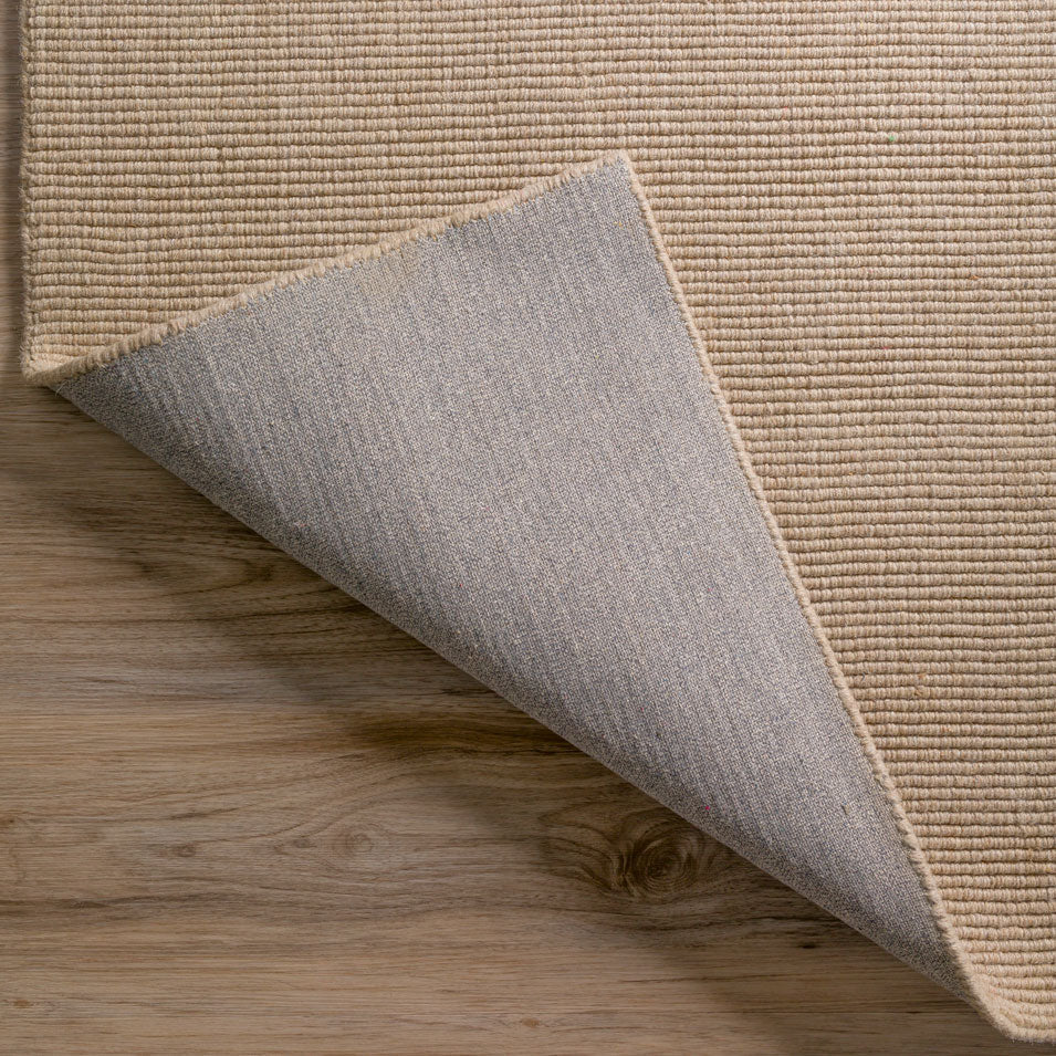 Monaco Boucle Wool Rug Taupe 3'6" X 5'6" by Homeportonline