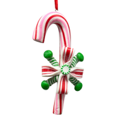 Candycane Treats Hanging Ornament - Red Candy Cane