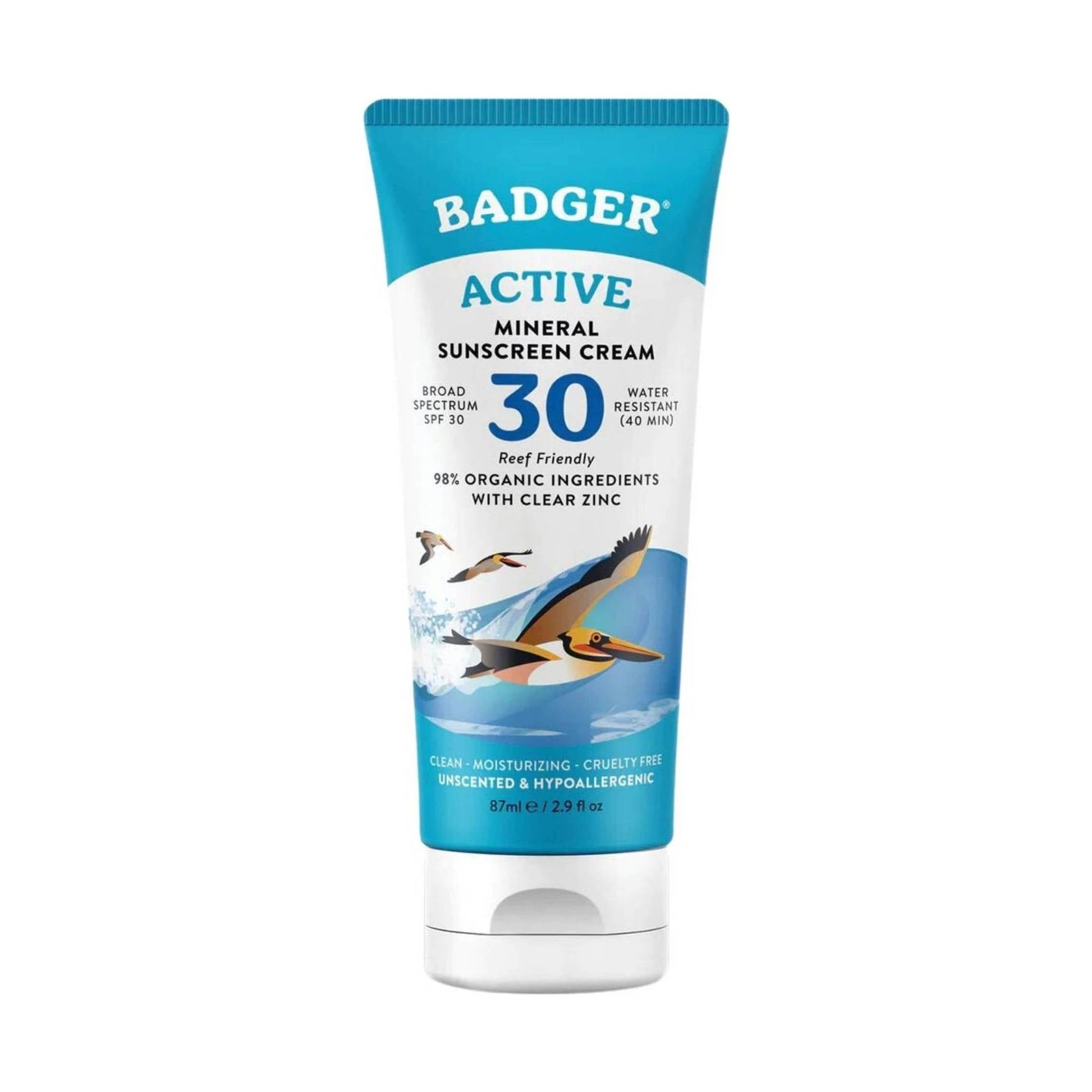 Badger Active Mineral Sunscreen Cream SPF 30 by Lenny's Shoe & Apparel