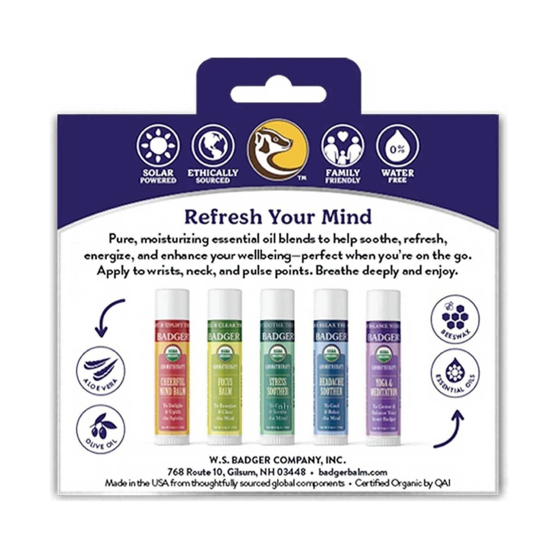 Badger Aromatherapy Travel Kit by Lenny's Shoe & Apparel