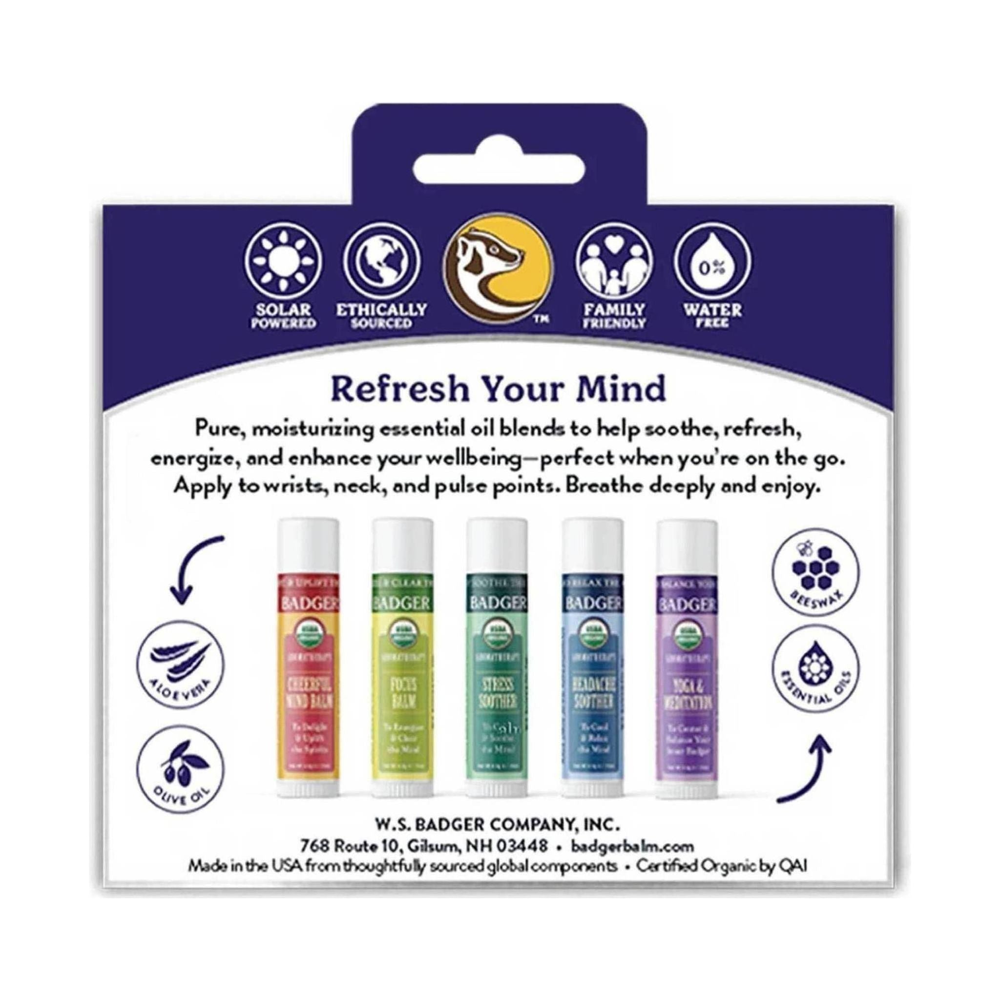 Badger Aromatherapy Travel Kit by Lenny's Shoe & Apparel