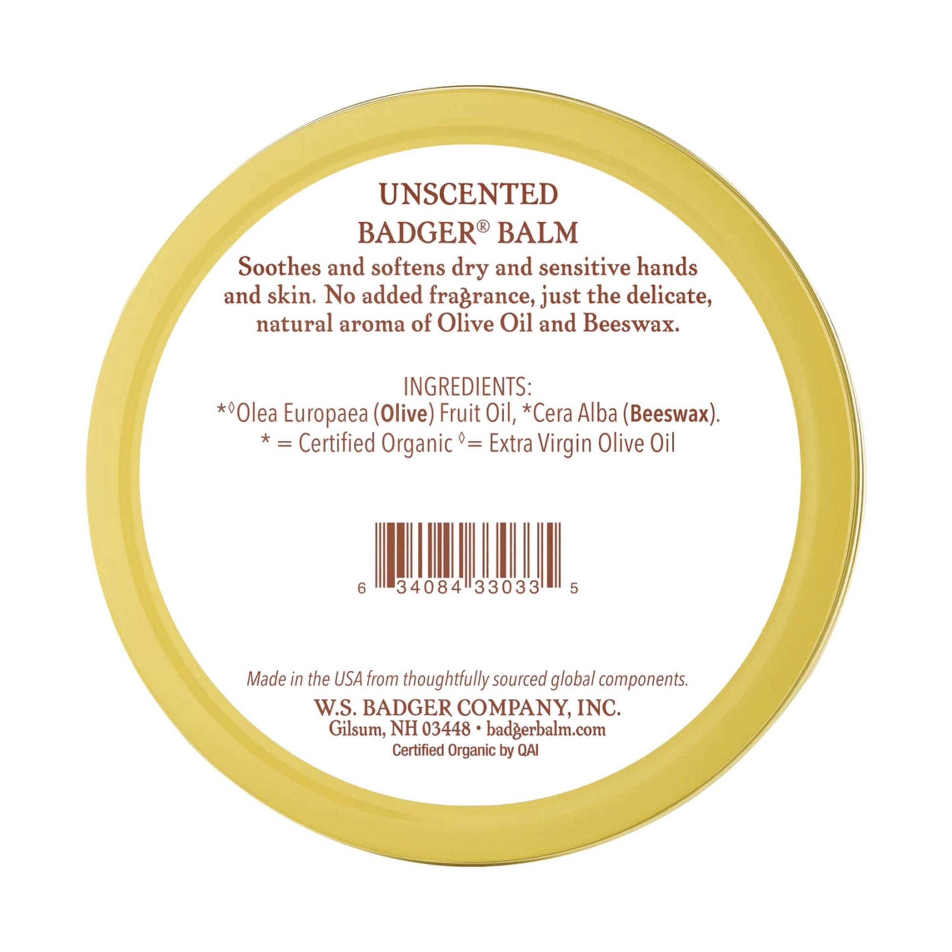Badger Balm Unscented For Sensitive Dry Skin by Lenny's Shoe & Apparel