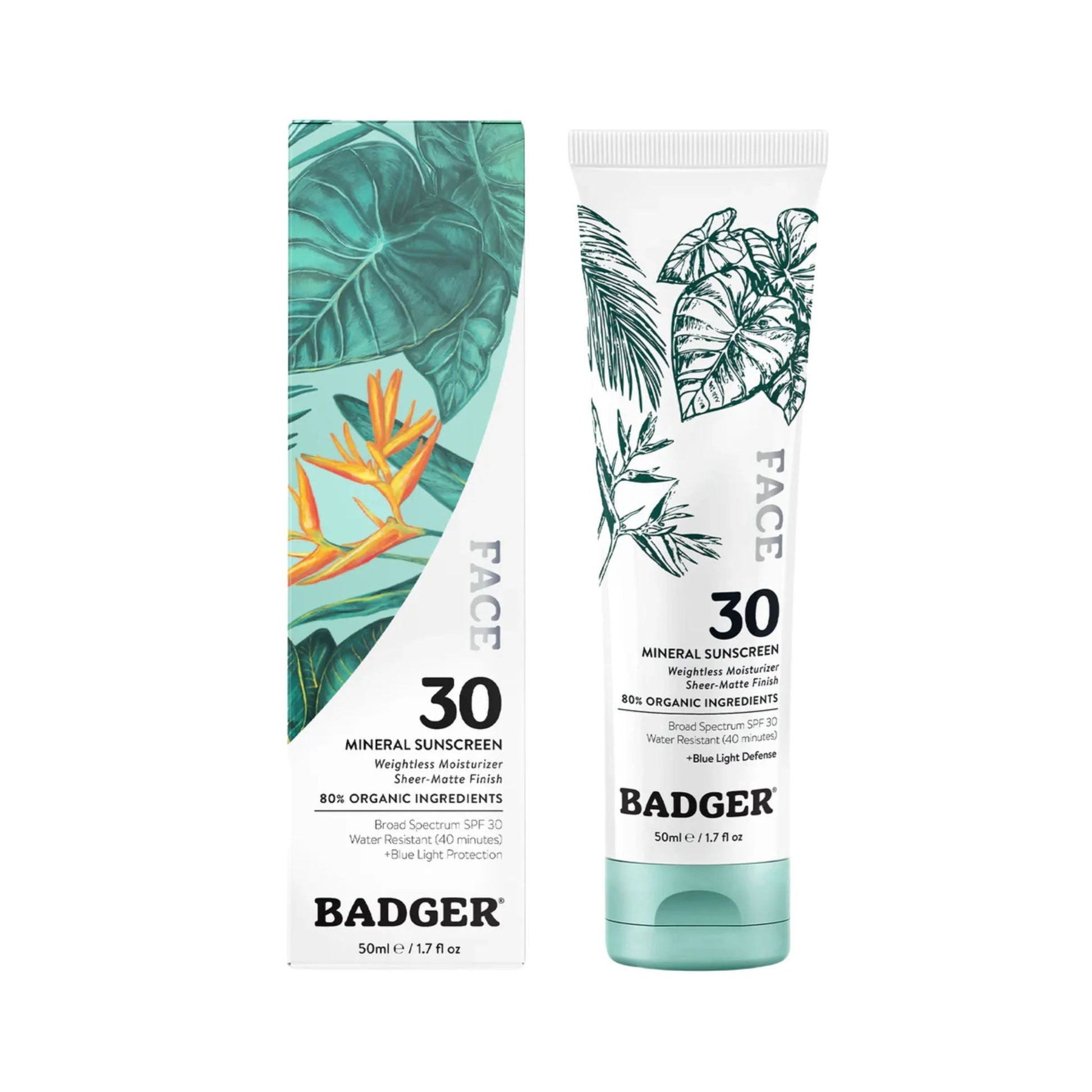 Badger Face Mineral Sunscreen 1.7oz SPF 30 by Lenny's Shoe & Apparel