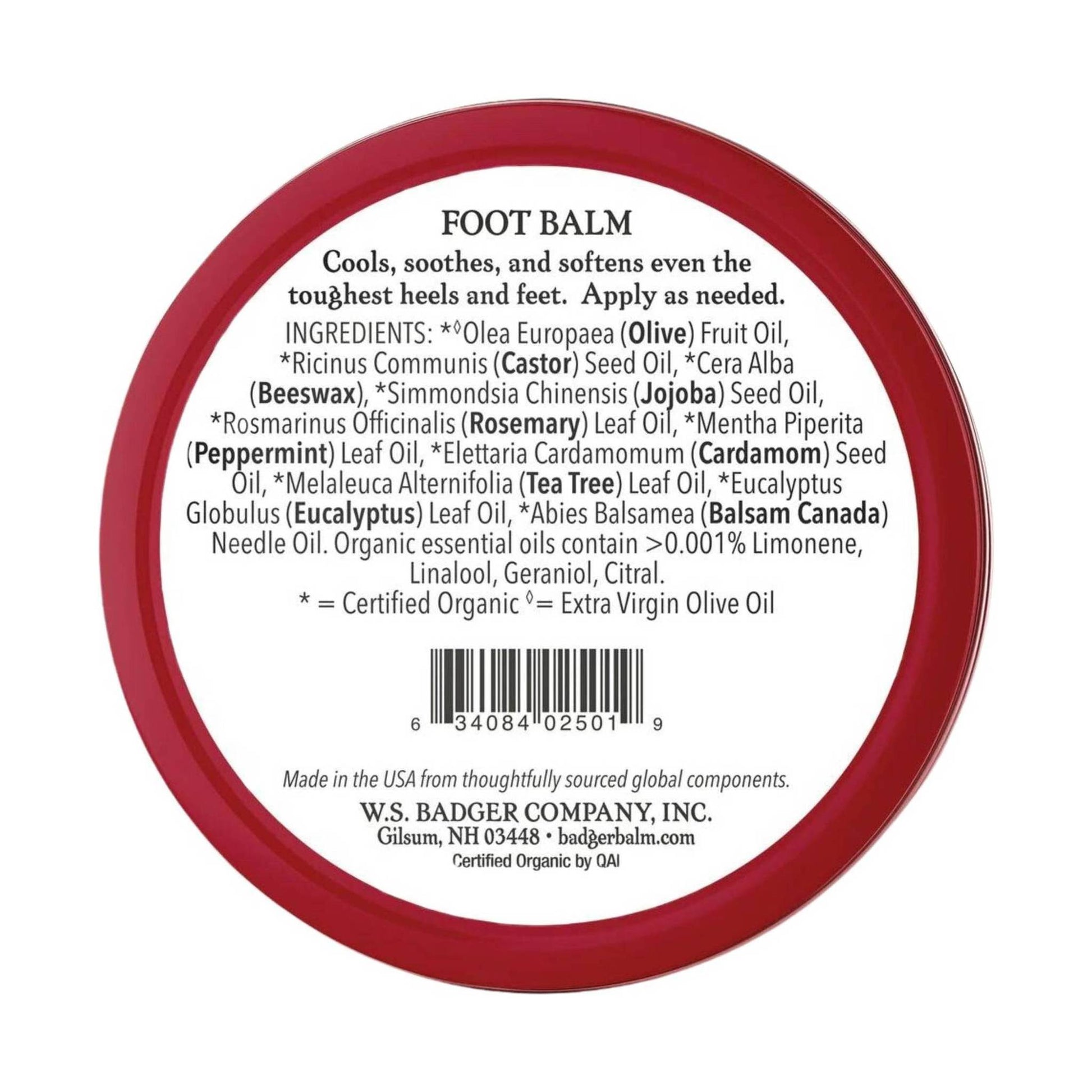 Badger Foot Balm 2oz Tin by Lenny's Shoe & Apparel