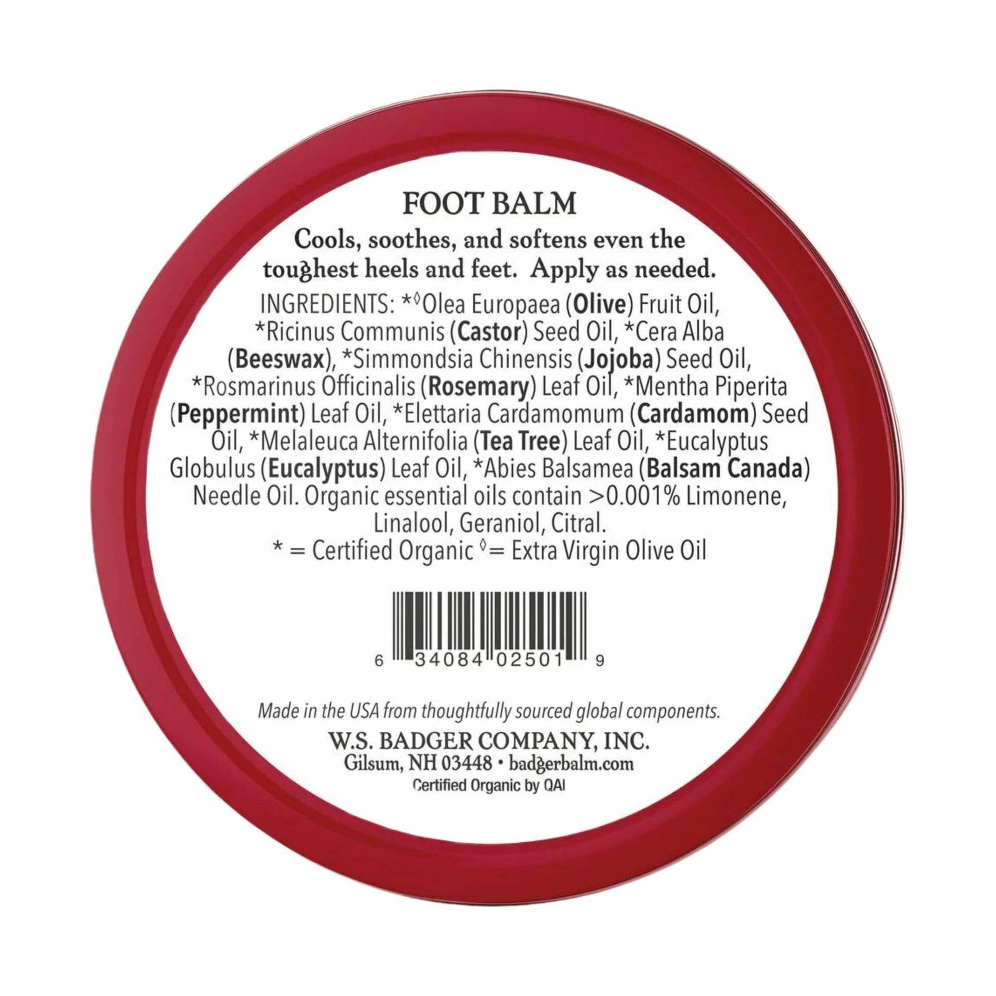 Badger Foot Balm 2oz Tin by Lenny's Shoe & Apparel