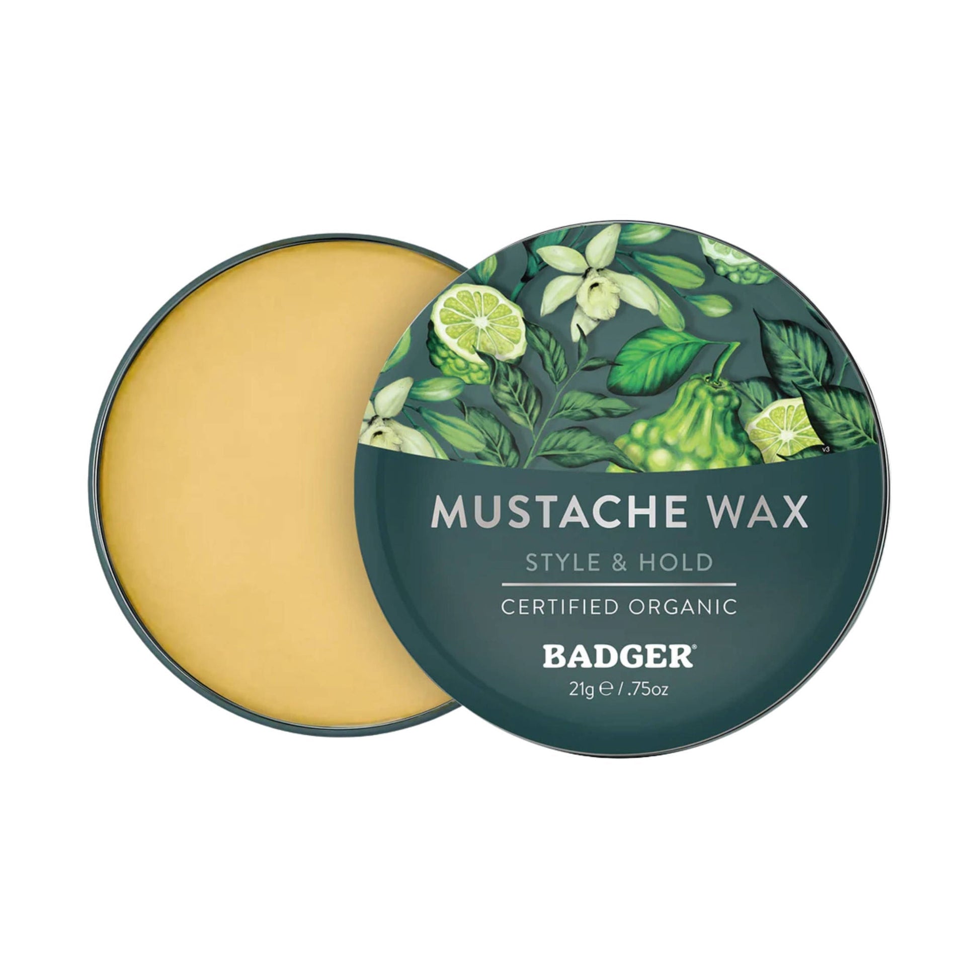 Badger Mustache Wax .75oz Tin - Navigator Class Man Care by Lenny's Shoe & Apparel