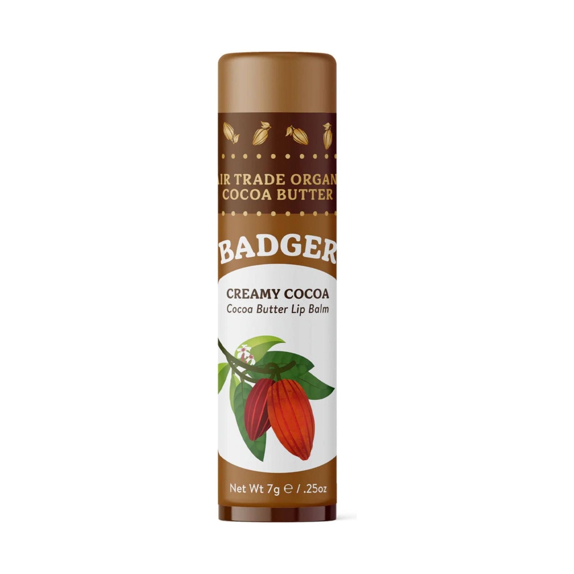 Badger Organic Cocoa Butter Lip Balm - Creamy Cocoa by Lenny's Shoe & Apparel