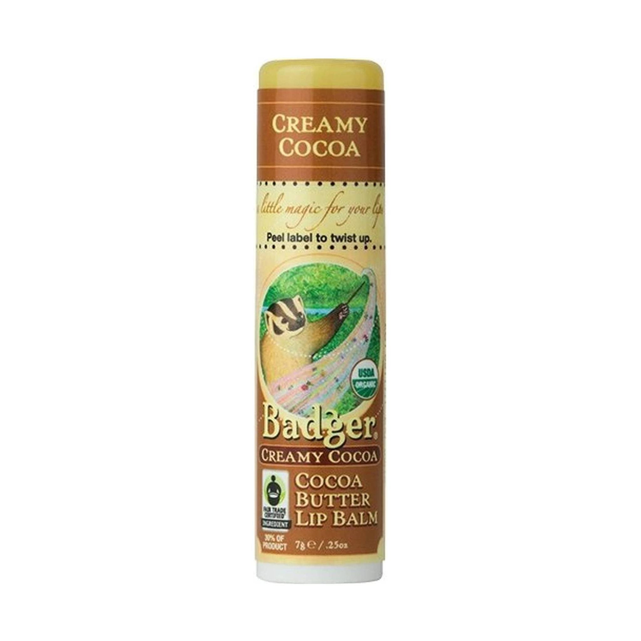 Badger Organic Cocoa Butter Lip Balm - Creamy Cocoa by Lenny's Shoe & Apparel