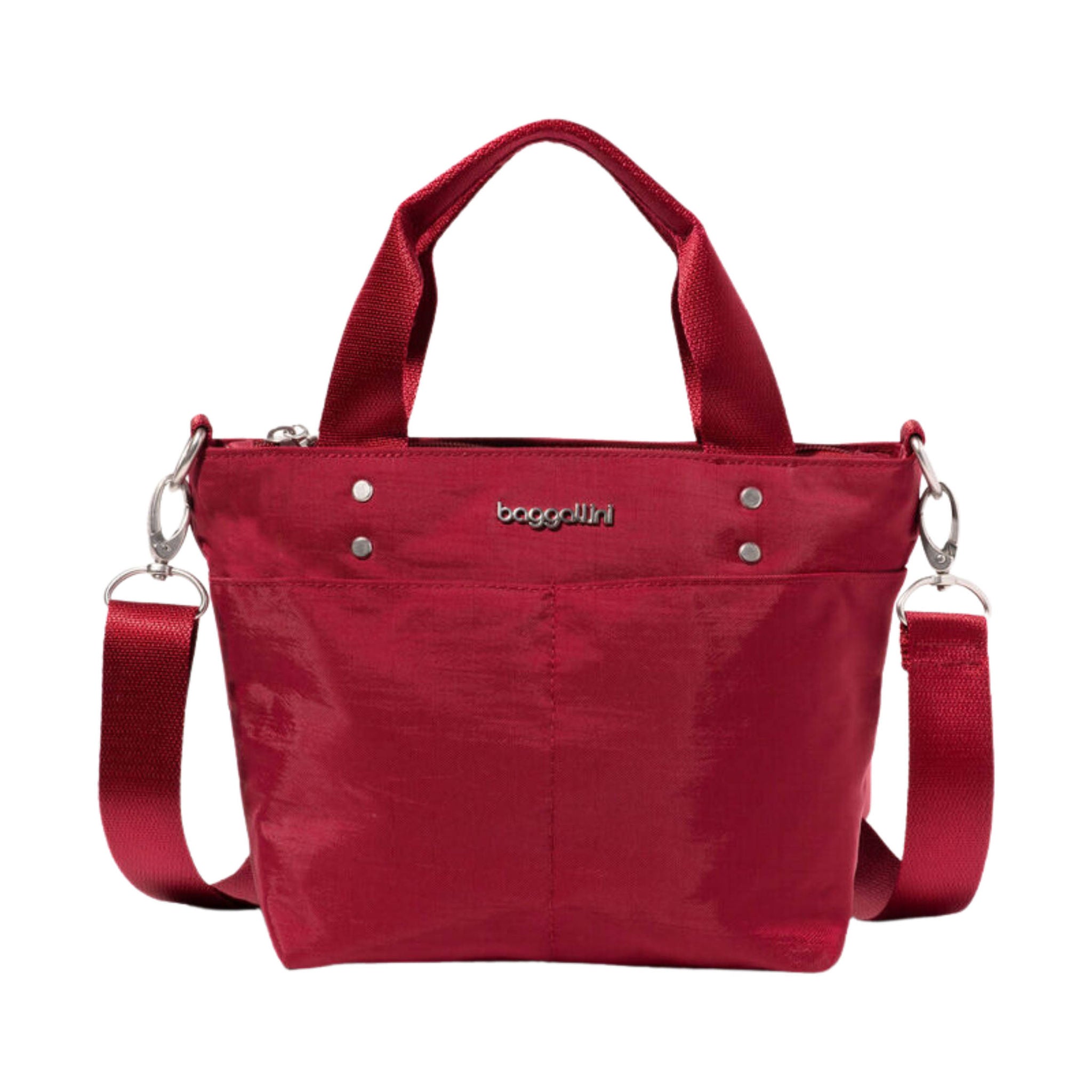 Baggallini Mini Carryall Tote - Ruby Red by Lenny's Shoe & Apparel