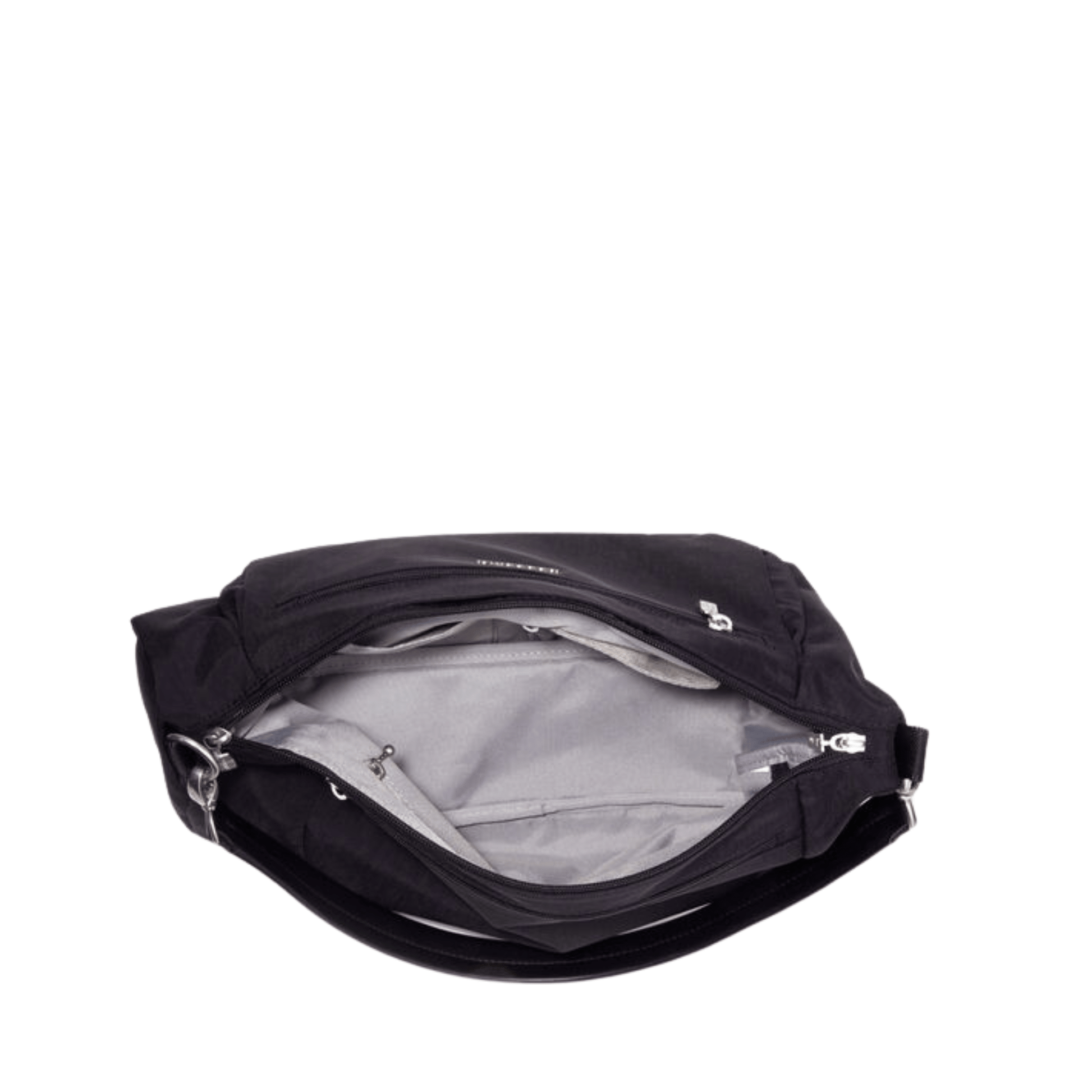 Baggallini Modern Everywhere Half Moon Messenger - Black by Lenny's Shoe & Apparel