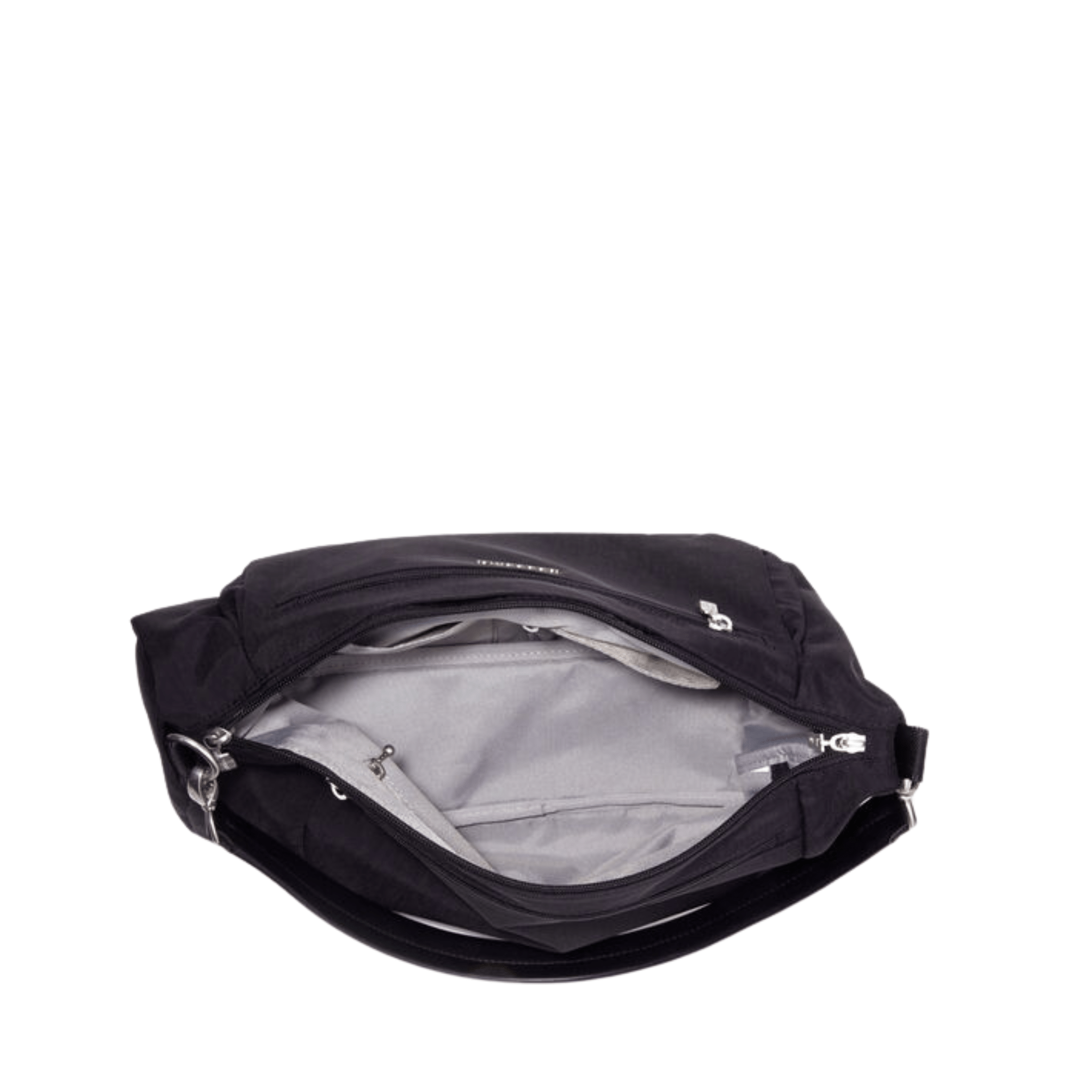 Baggallini Modern Everywhere Half Moon Messenger - Black by Lenny's Shoe & Apparel