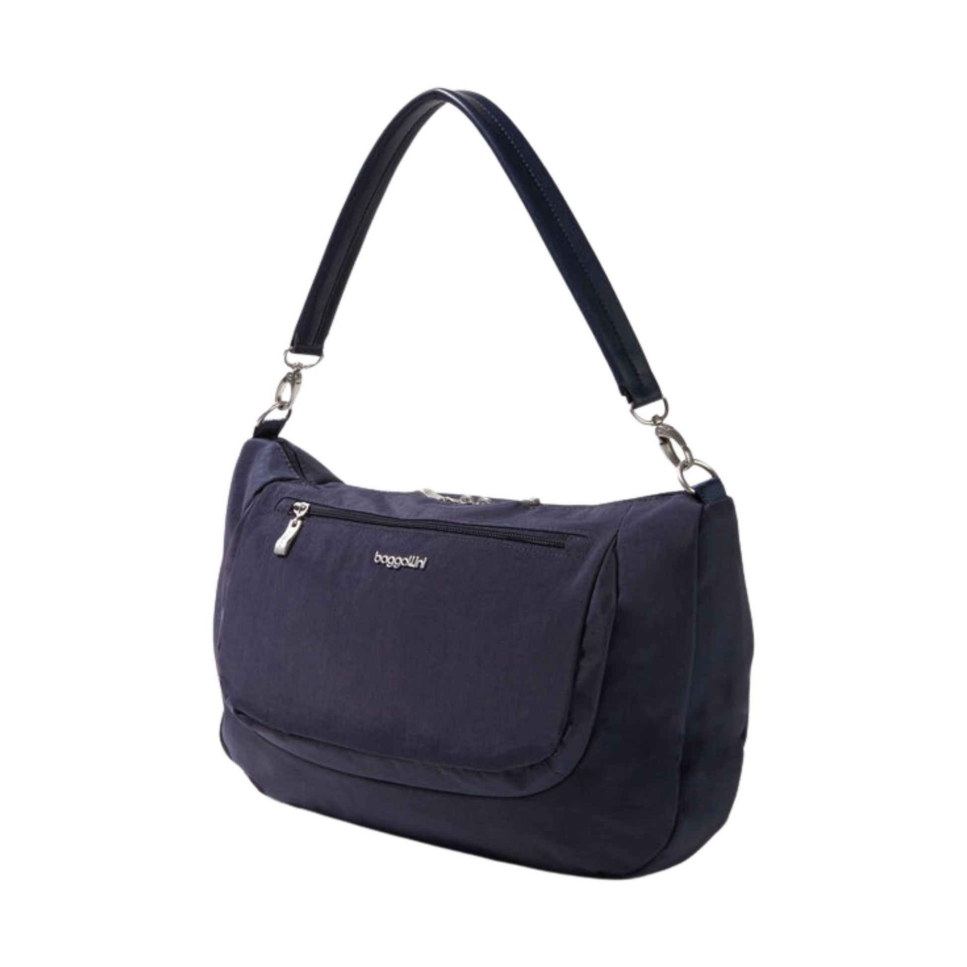 Baggallini Modern Everywhere Half Moon Messenger - French Navy by Lenny's Shoe & Apparel