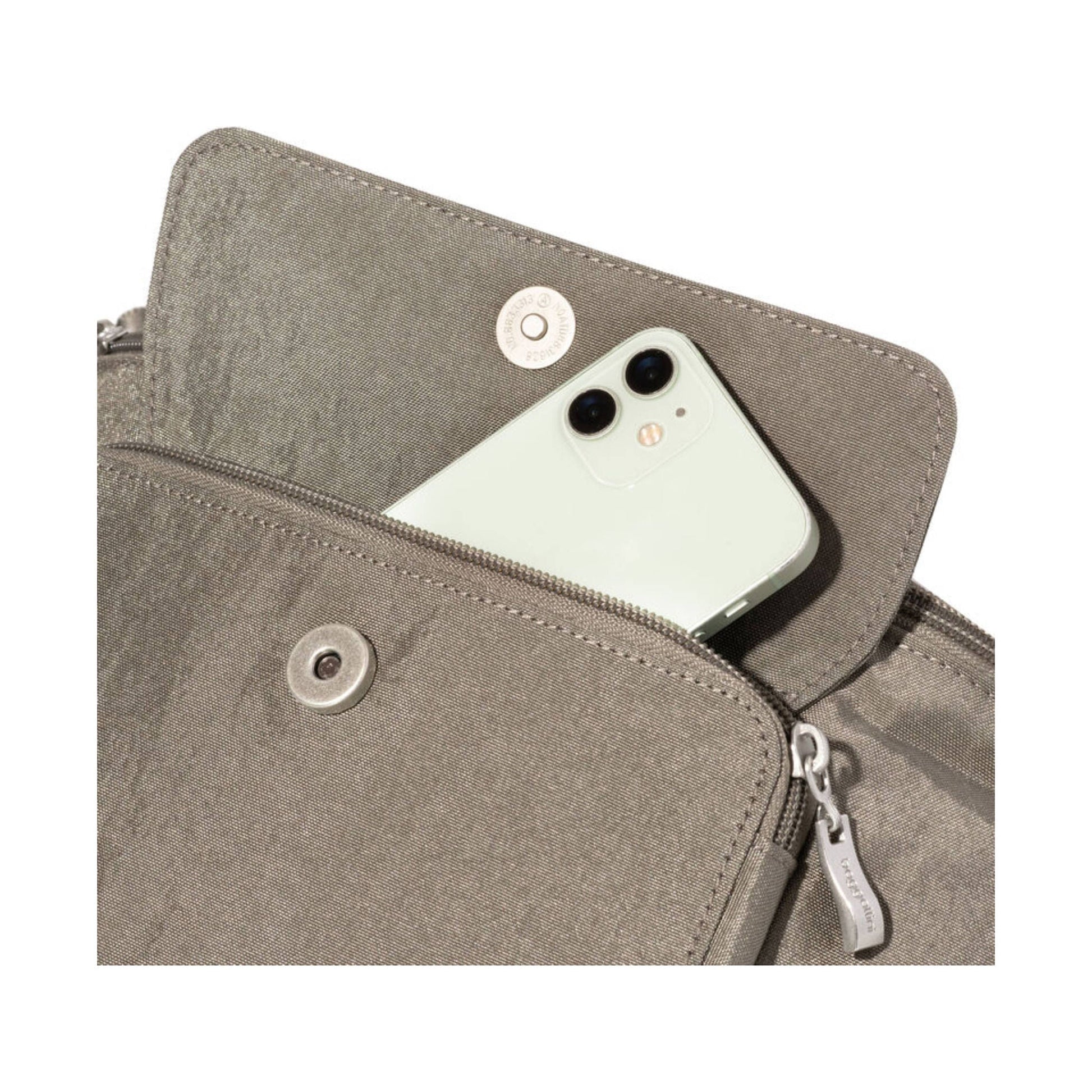 Baggallini Modern Everywhere Waist Pack Sling - Sterling Shimmer by Lenny's Shoe & Apparel