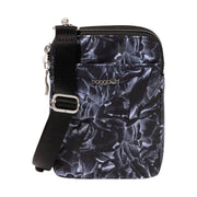 Baggallini Modern Take Two RFID Crossbody - Black Divine Rose by Lenny's Shoe & Apparel