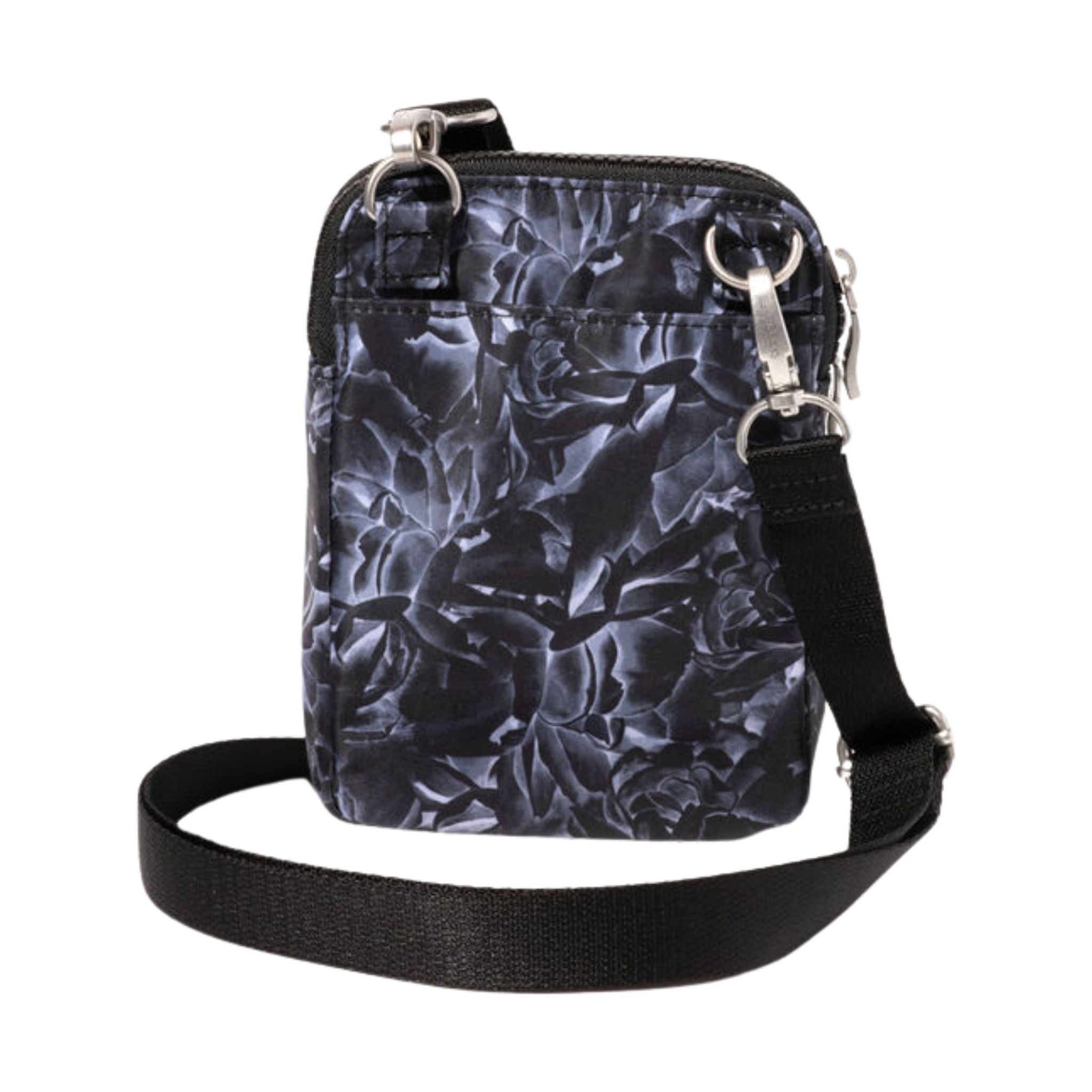 Baggallini Modern Take Two RFID Crossbody - Black Divine Rose by Lenny's Shoe & Apparel