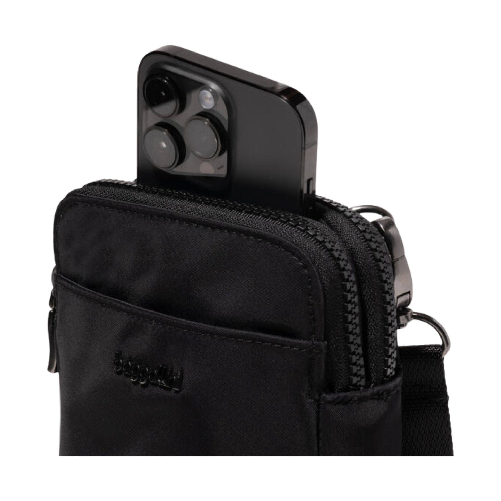 Baggallini Modern Take Two RFID Crossbody - Black Twill by Lenny's Shoe & Apparel