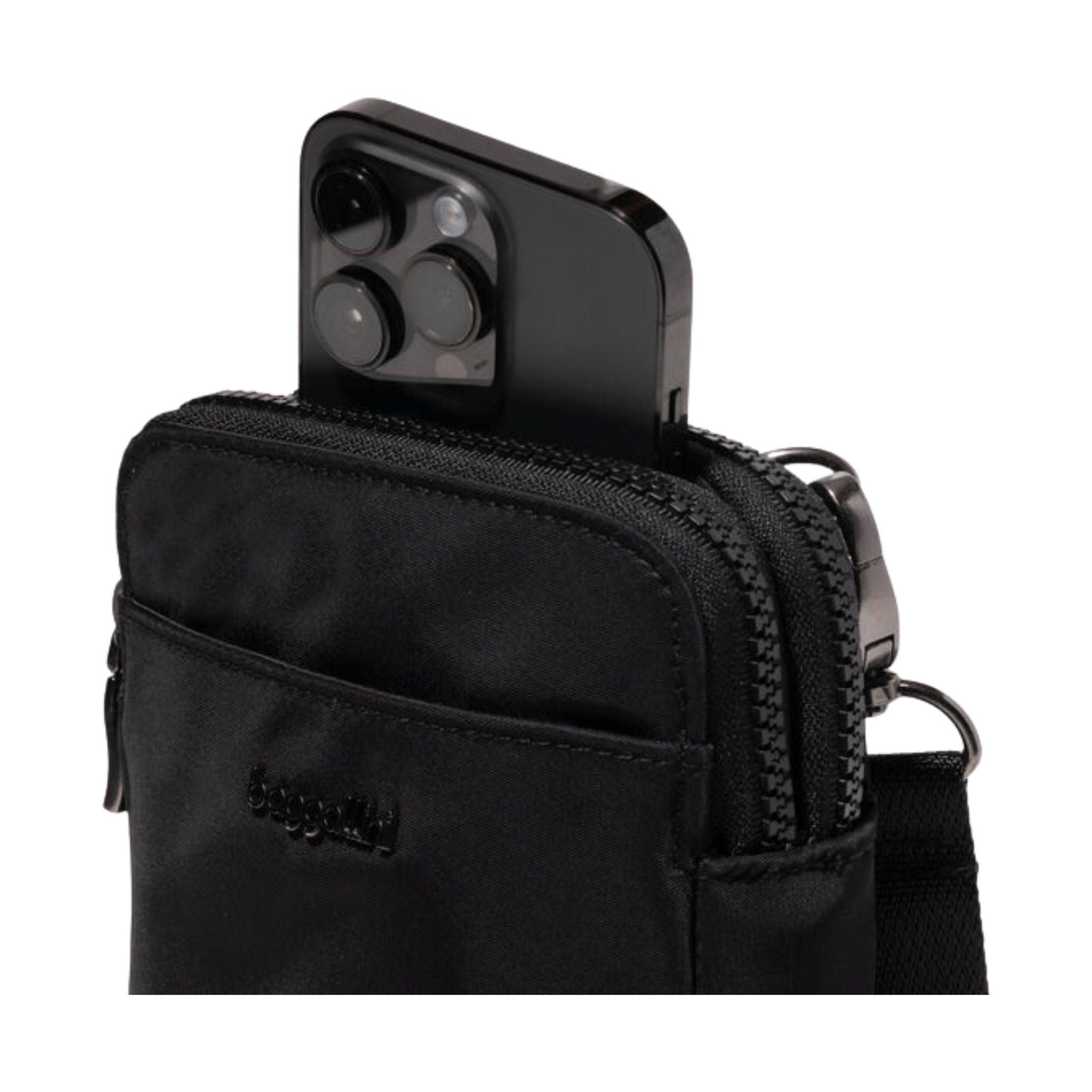 Baggallini Modern Take Two RFID Crossbody - Black Twill by Lenny's Shoe & Apparel