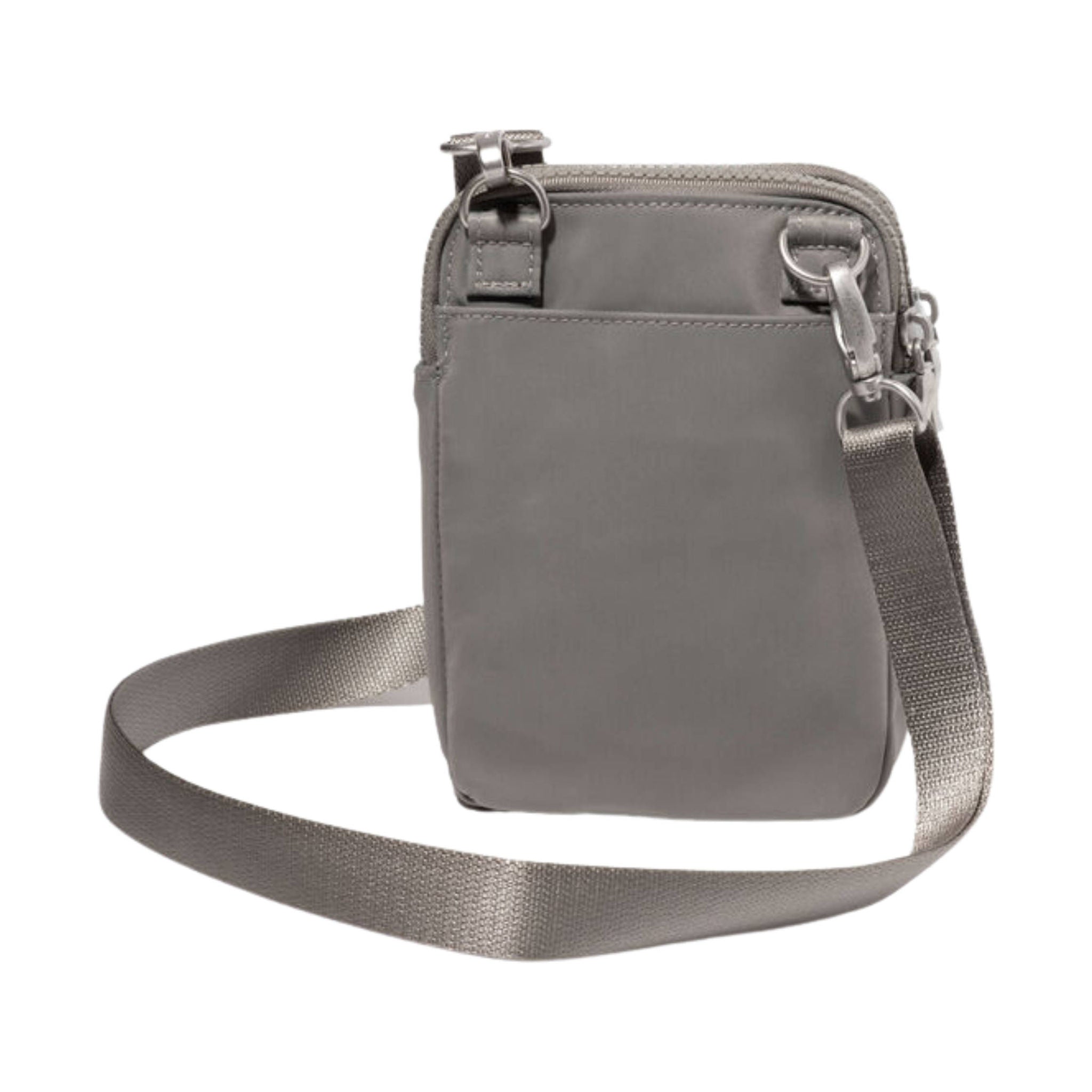 Baggallini Modern Take Two RFID Crossbody - Steel Grey Twill by Lenny's Shoe & Apparel