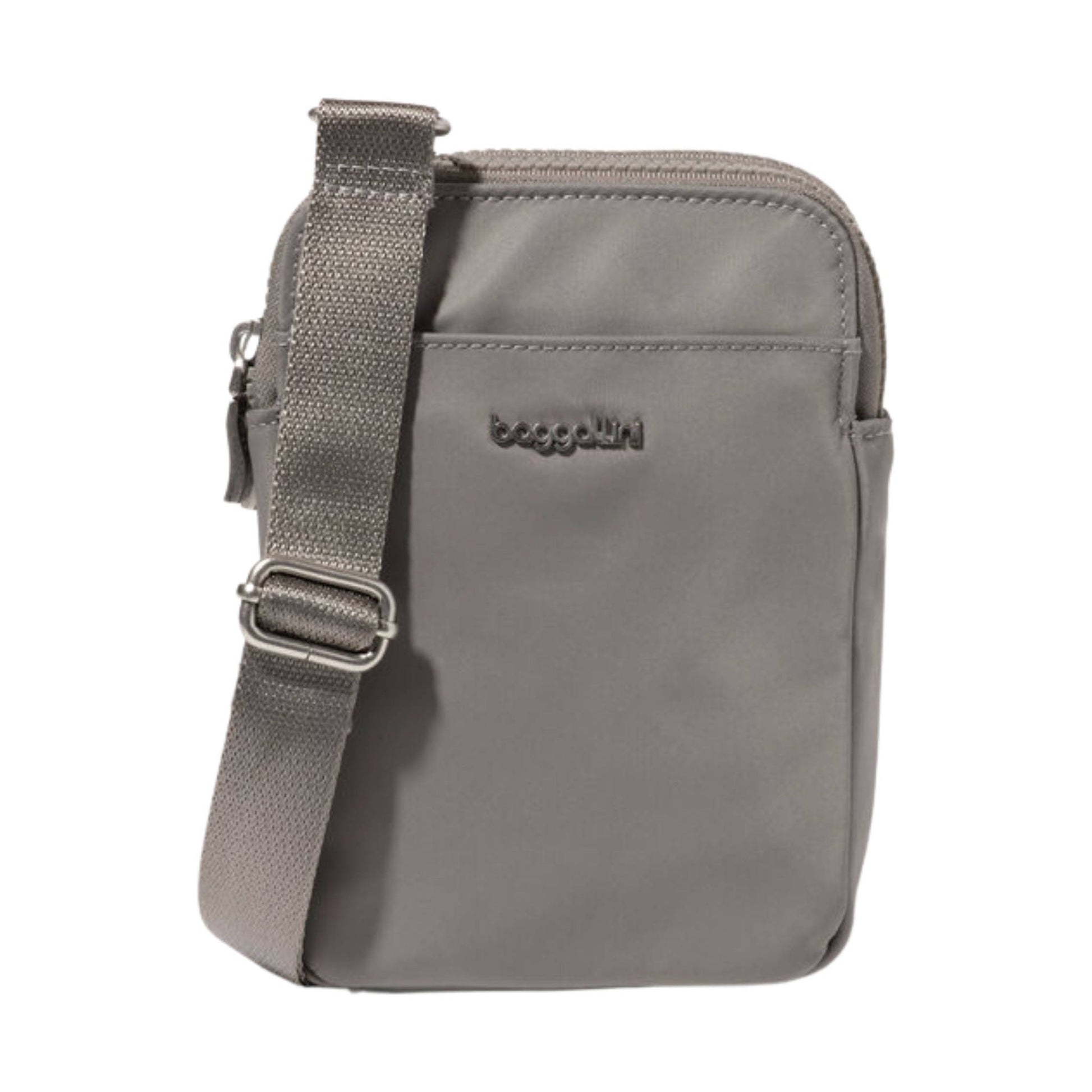 Baggallini Modern Take Two RFID Crossbody - Steel Grey Twill by Lenny's Shoe & Apparel