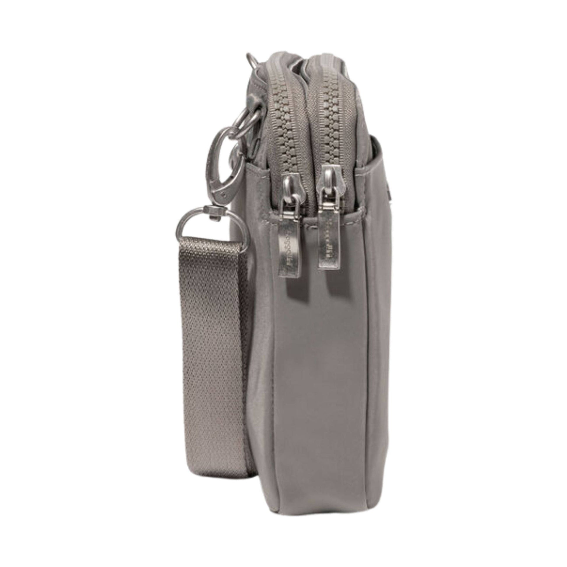 Baggallini Modern Take Two RFID Crossbody - Steel Grey Twill by Lenny's Shoe & Apparel