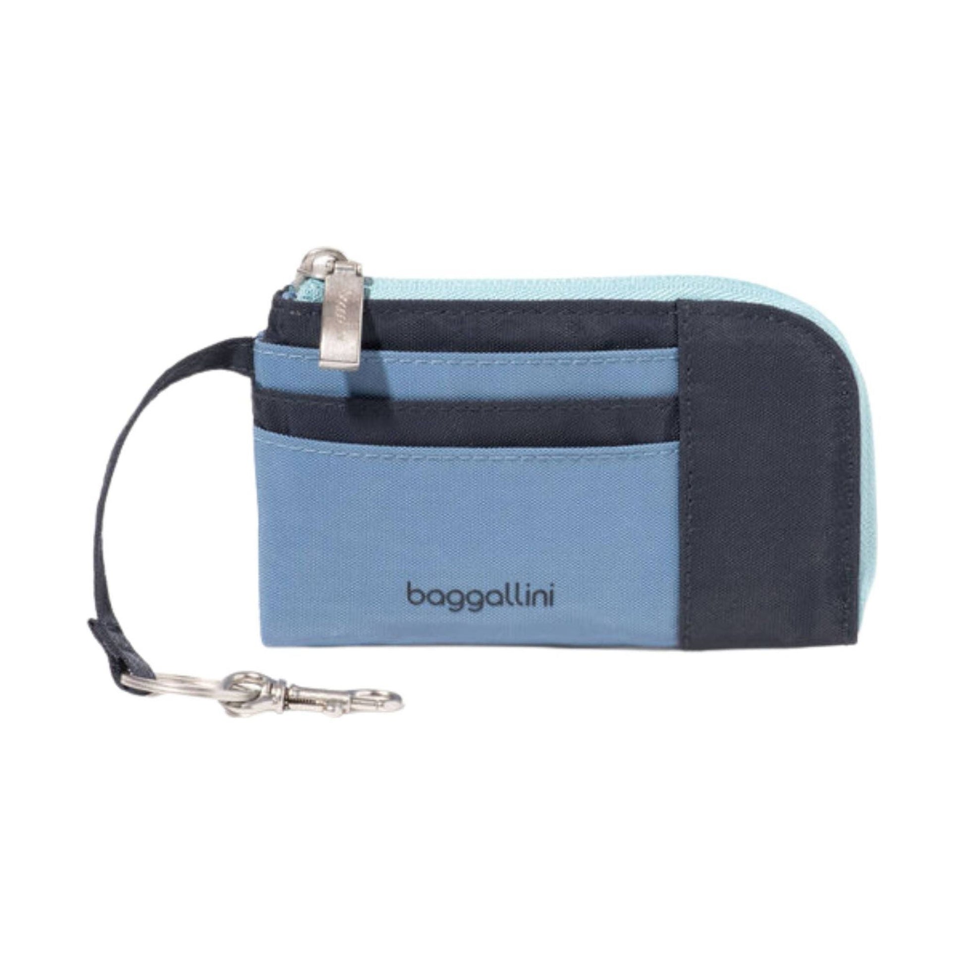 Baggallini RFID Zip Card Case - French Navy Color Block by Lenny's Shoe & Apparel