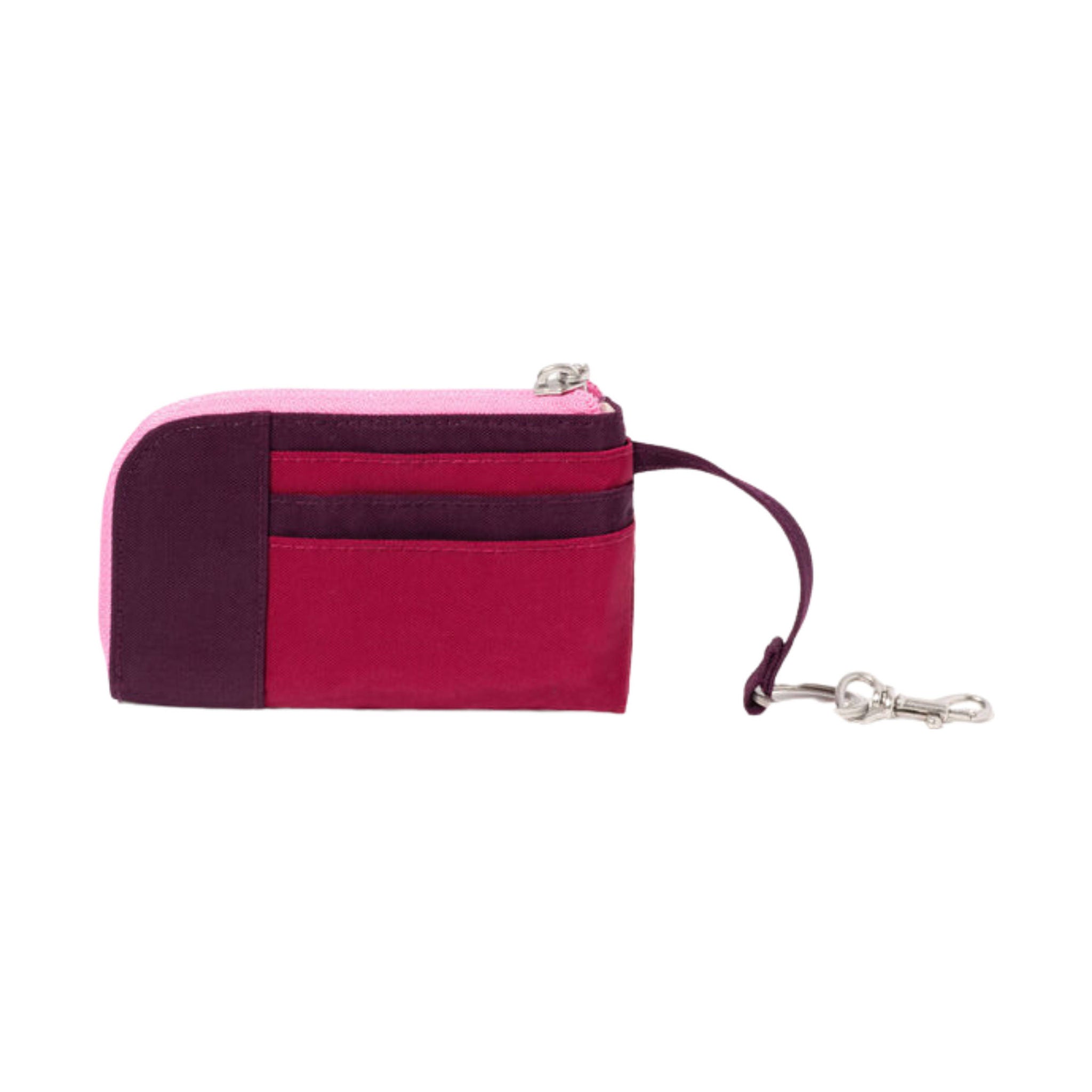 Baggallini RFID Zip Card Case - Mulberry Color Black by Lenny's Shoe & Apparel