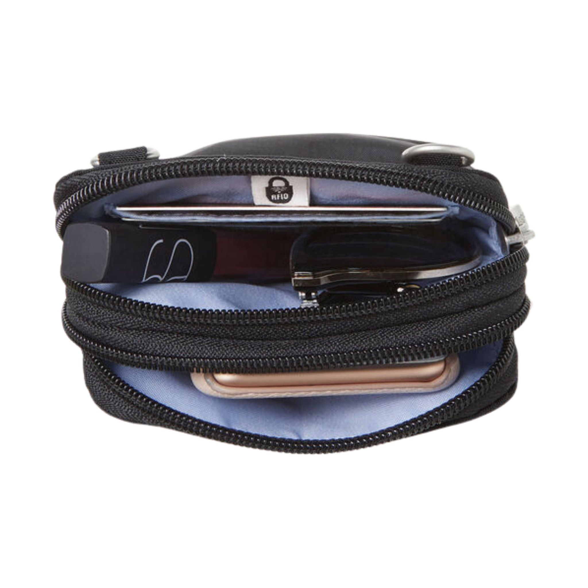 Baggallini Take Two RFID Bryant Crossbody - Black by Lenny's Shoe & Apparel