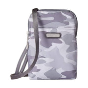 Baggallini Take Two RFID Bryant Crossbody - Grey Camo Print by Lenny's Shoe & Apparel