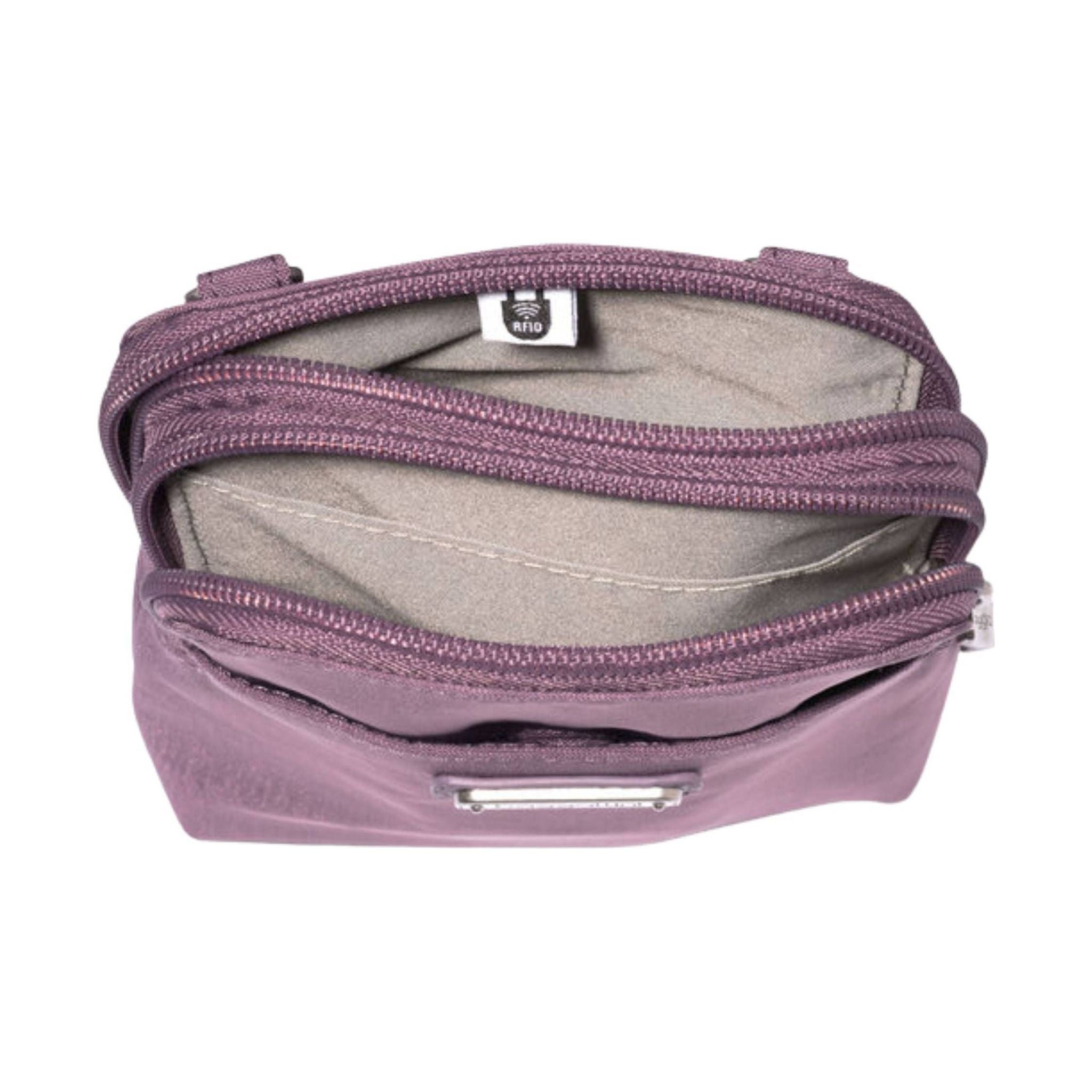 Baggallini Take Two RFID Bryant Crossbody - Misty Purple by Lenny's Shoe & Apparel