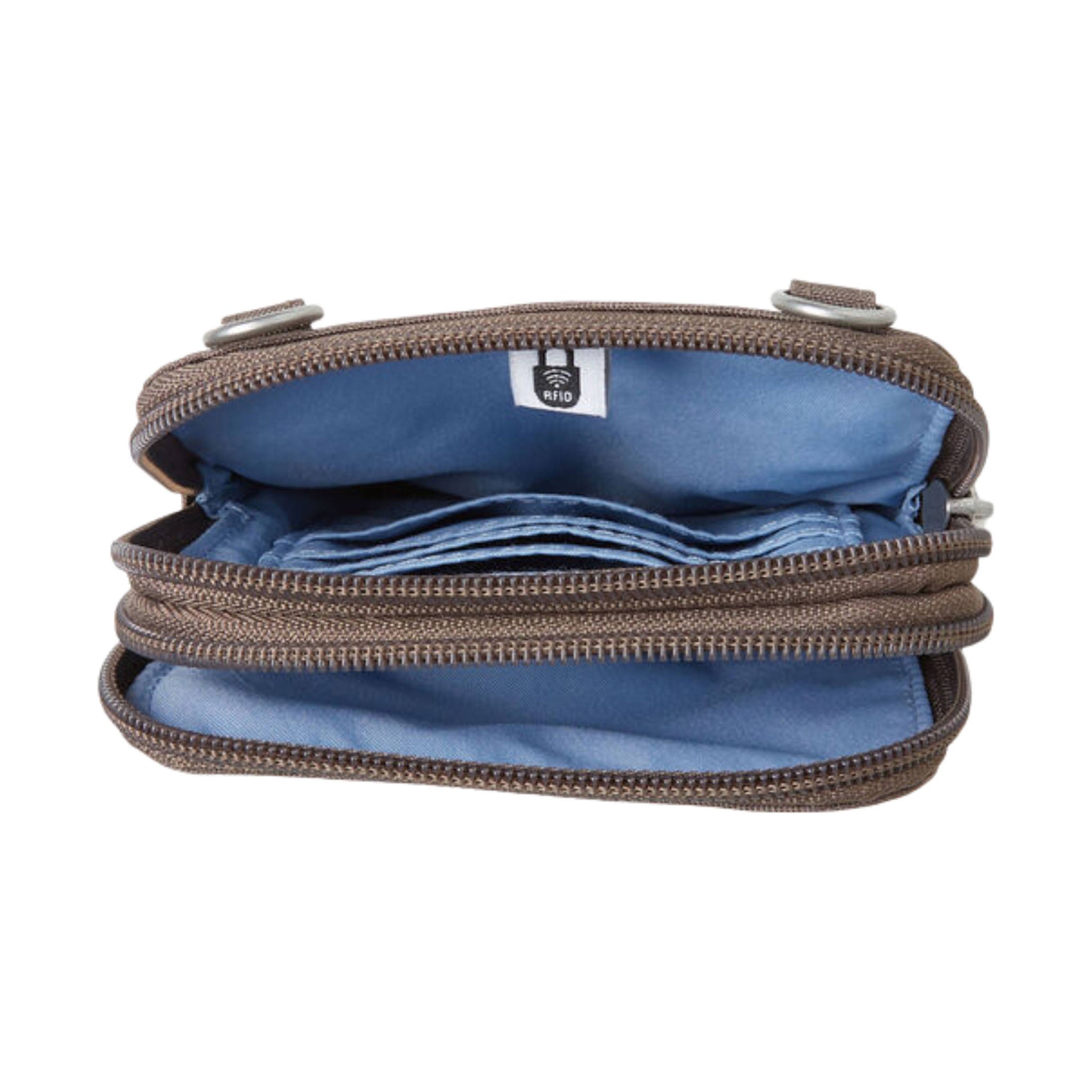 Baggallini Take Two RFID Bryant Crossbody - Portobello Shimmer by Lenny's Shoe & Apparel