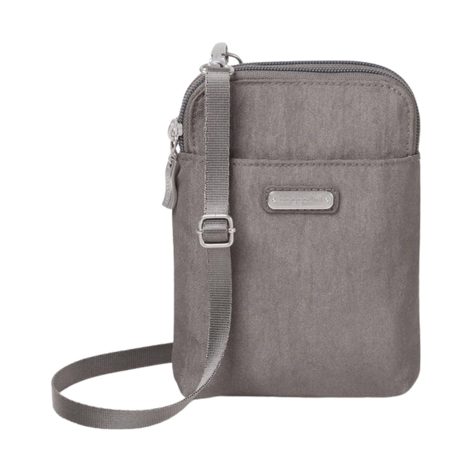 Baggallini Take Two RFID Bryant Crossbody - Sterling Shimmer by Lenny's Shoe & Apparel