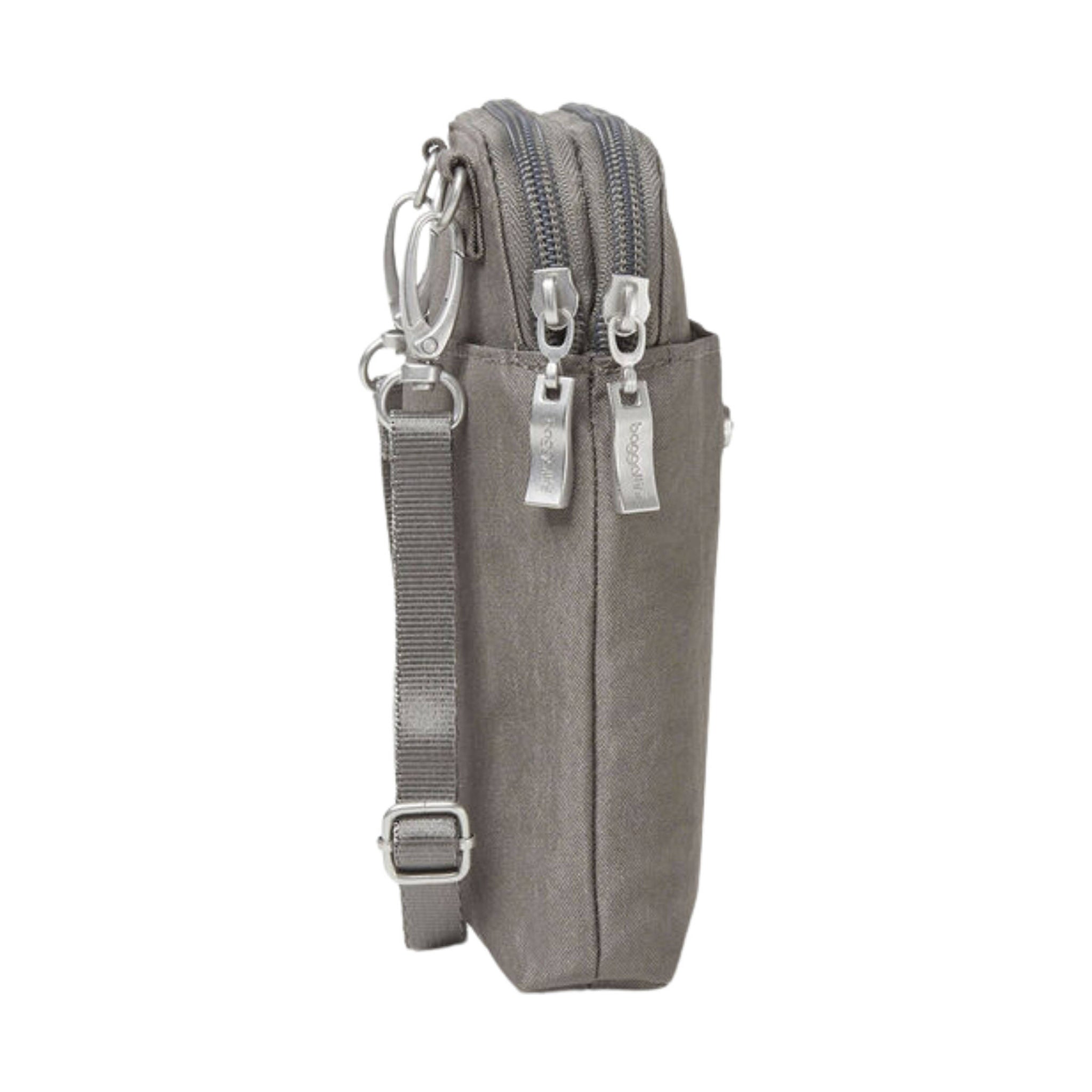 Baggallini Take Two RFID Bryant Crossbody - Sterling Shimmer by Lenny's Shoe & Apparel