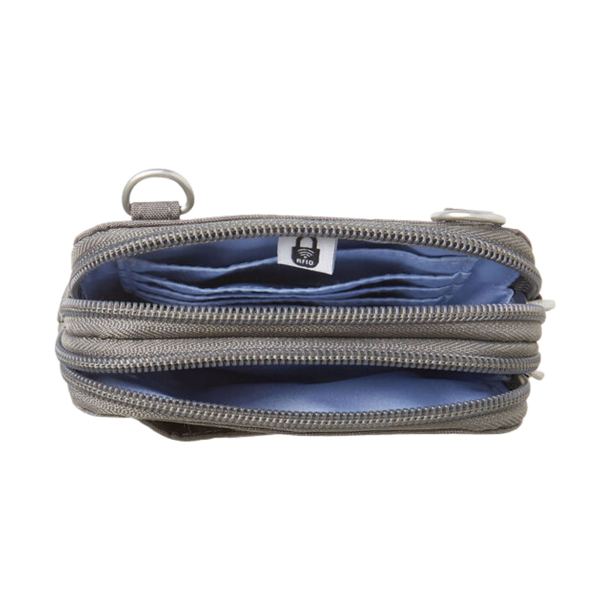 Baggallini Take Two RFID Bryant Crossbody - Sterling Shimmer by Lenny's Shoe & Apparel