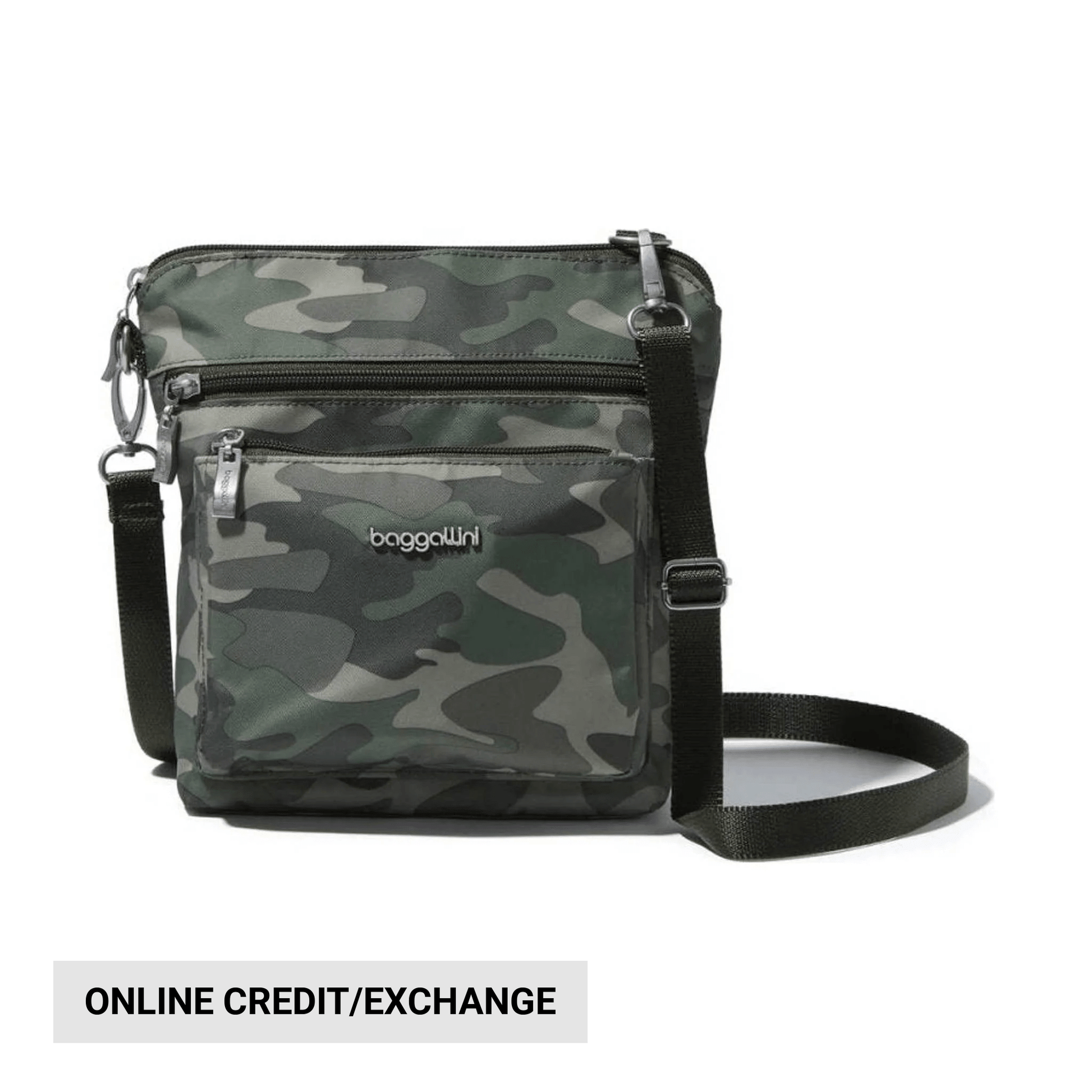 Baggallini Women's Modern Pocket CrossBody - Olive Camo by Lenny's Shoe & Apparel