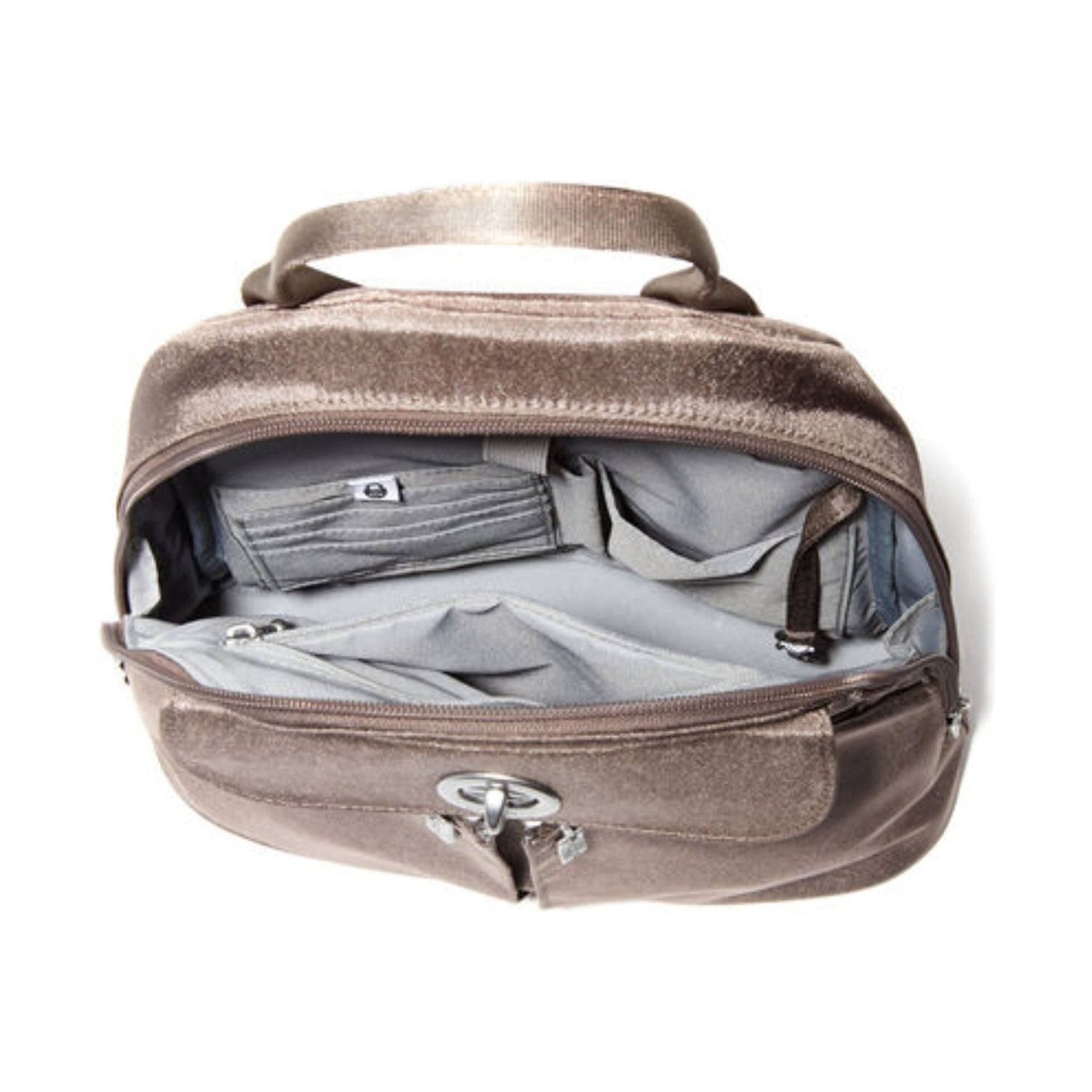 Baggallini Women's Naples Convertible Backpack - Portobello Shimmer by Lenny's Shoe & Apparel