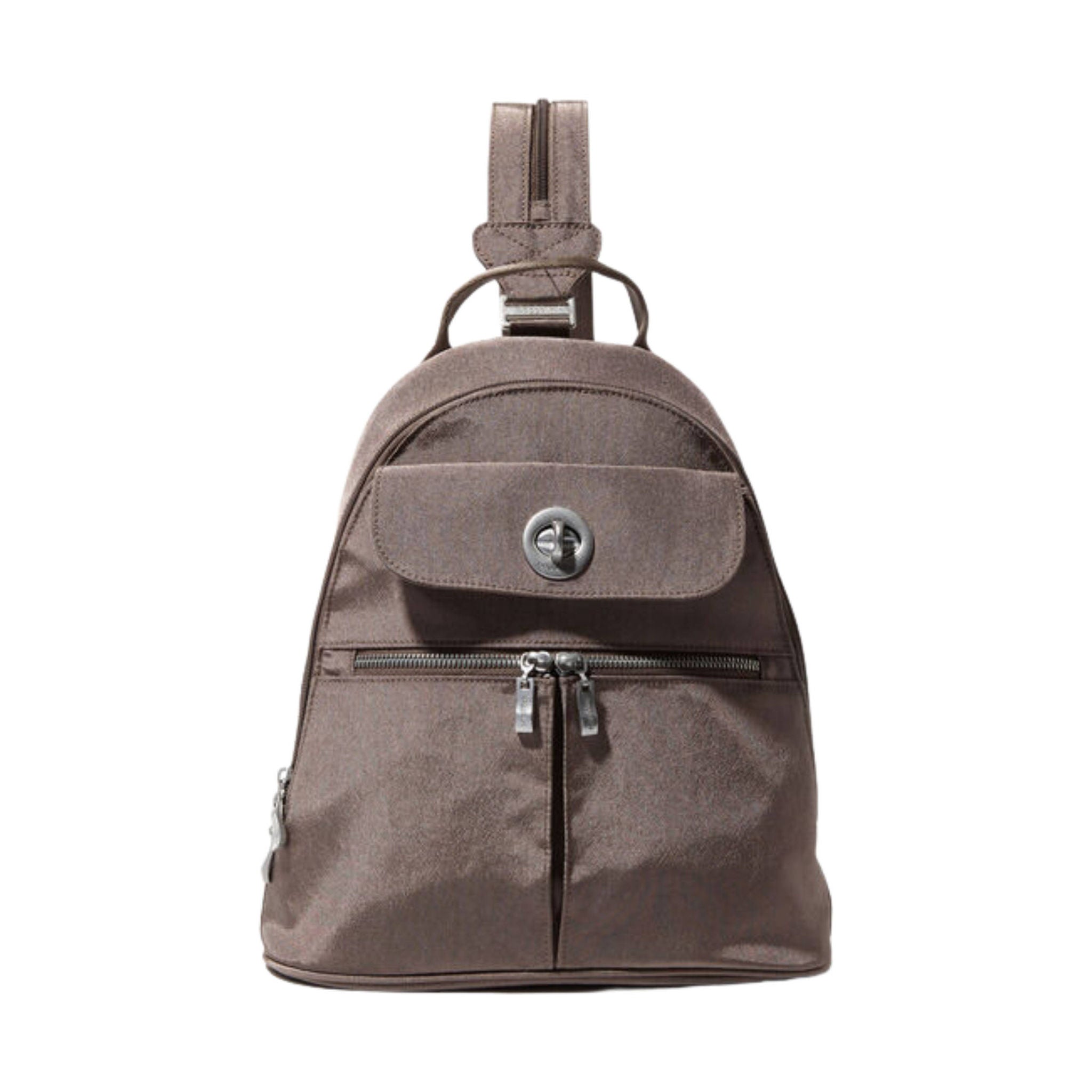 Baggallini Women's Naples Convertible Backpack - Portobello Shimmer by Lenny's Shoe & Apparel