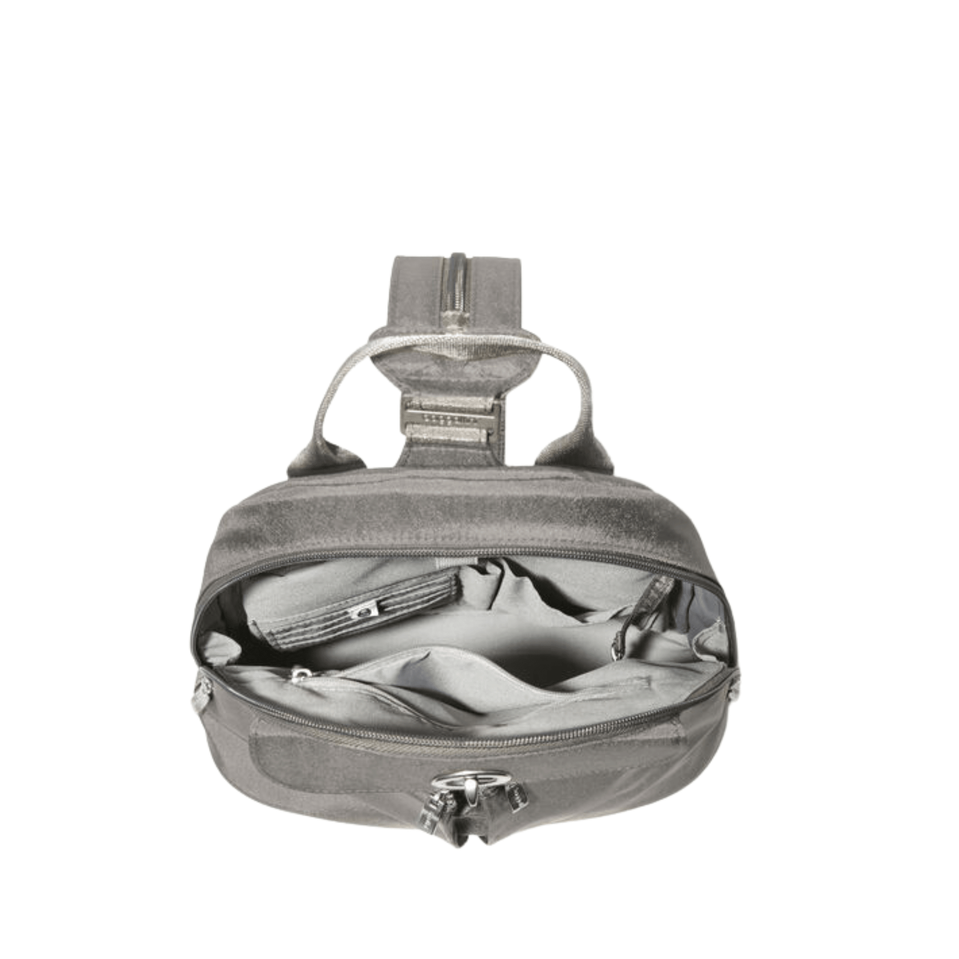 Baggallini Women's Naples Convertible Backpack - Sterling Shimmer by Lenny's Shoe & Apparel
