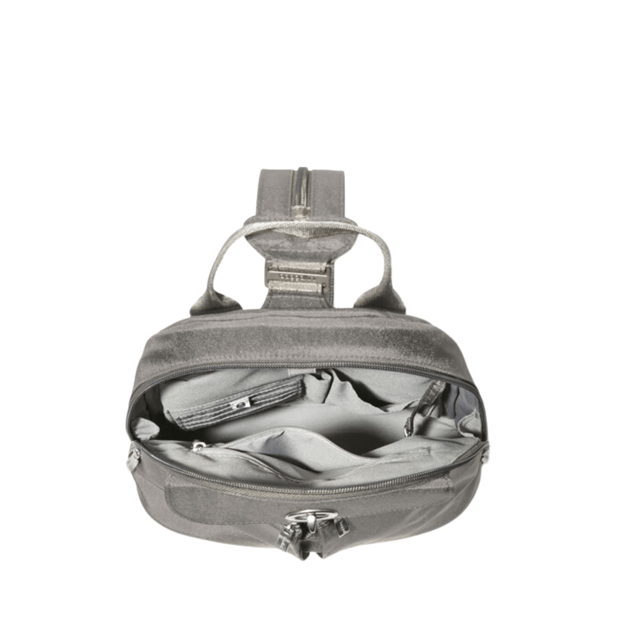 Baggallini Women's Naples Convertible Backpack - Sterling Shimmer by Lenny's Shoe & Apparel