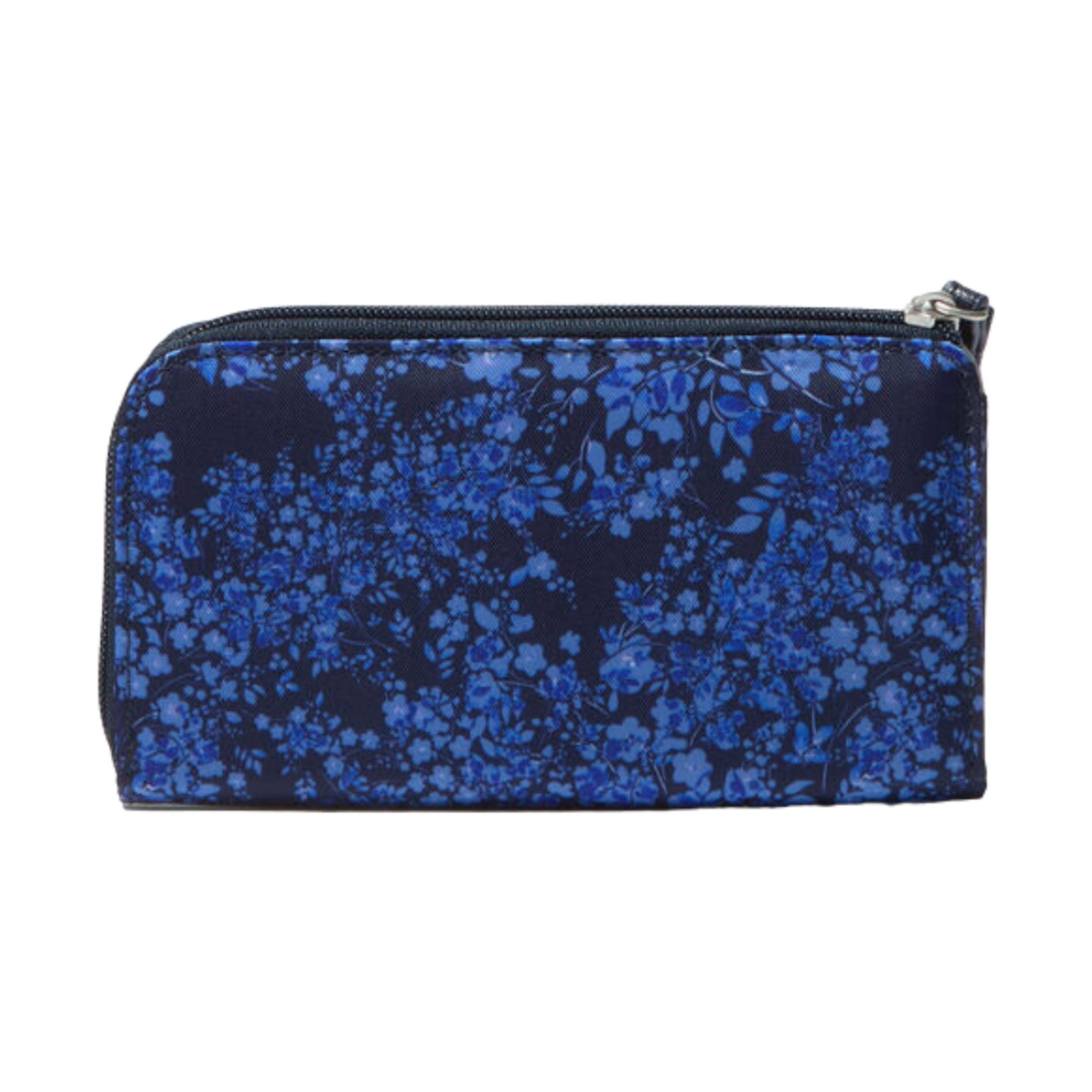 Baggallini Zip Around RFID Wallet - Ink Hydrangea by Lenny's Shoe & Apparel